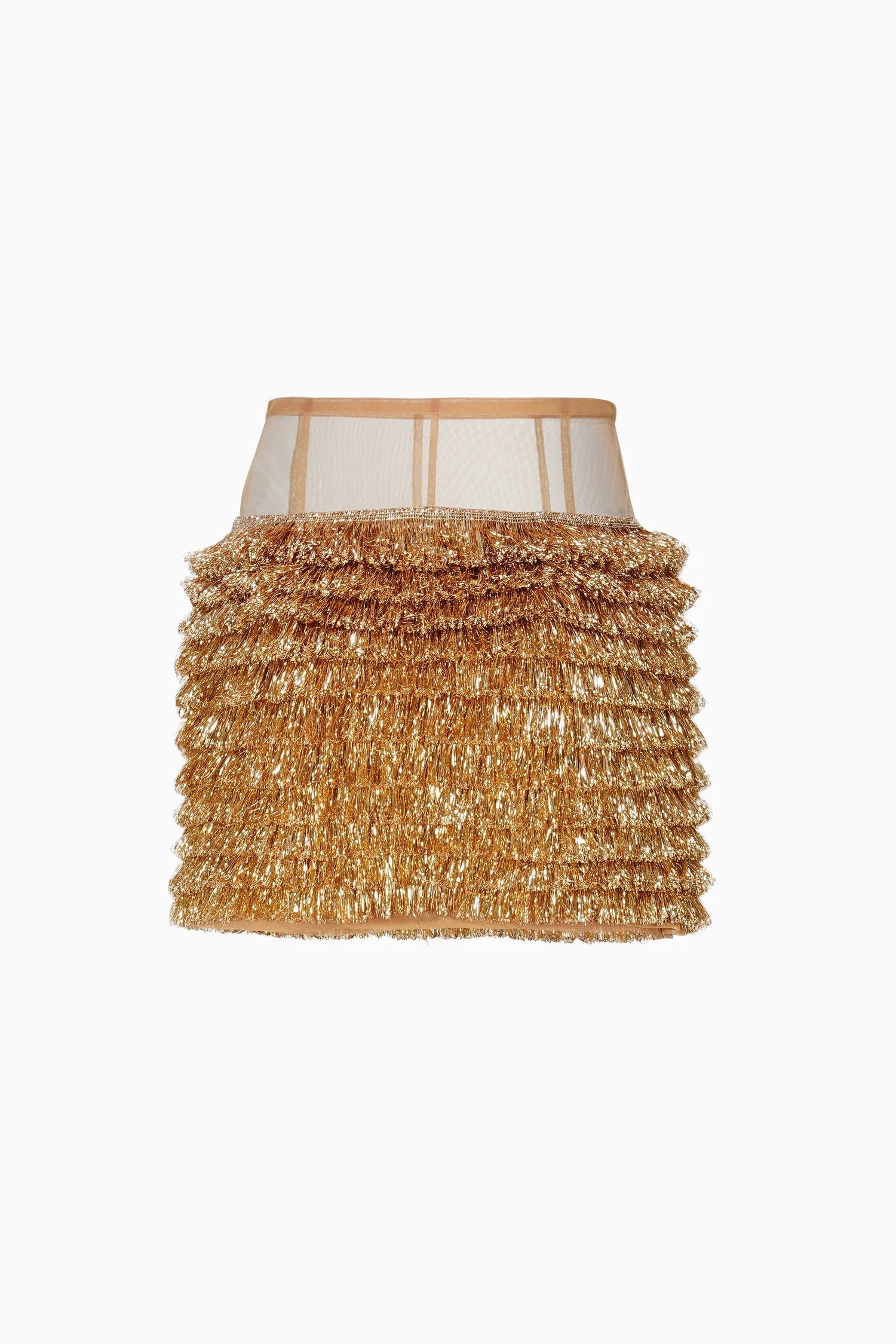 Kiran Golden Mini Skirt