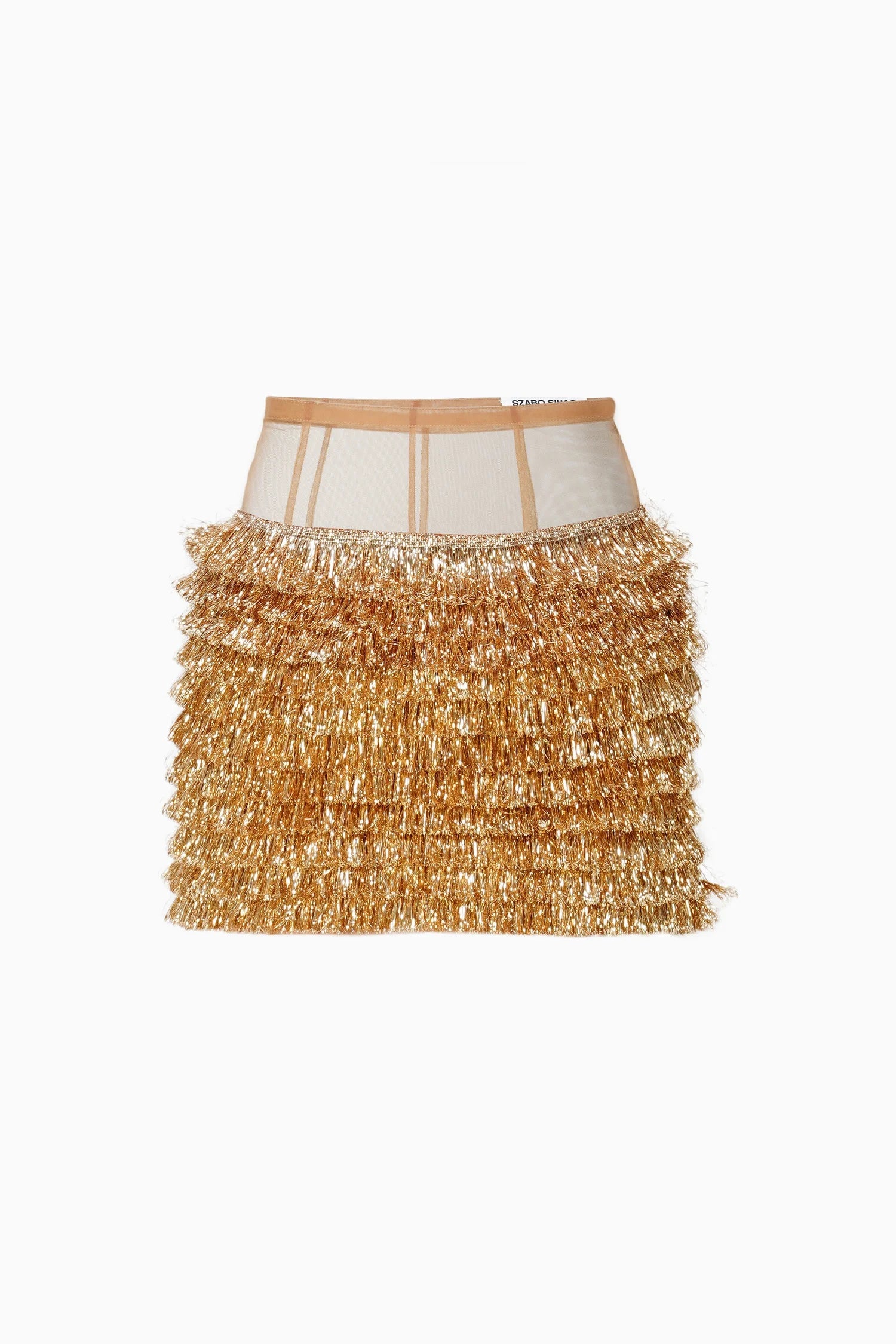 Kiran Golden Mini Skirt