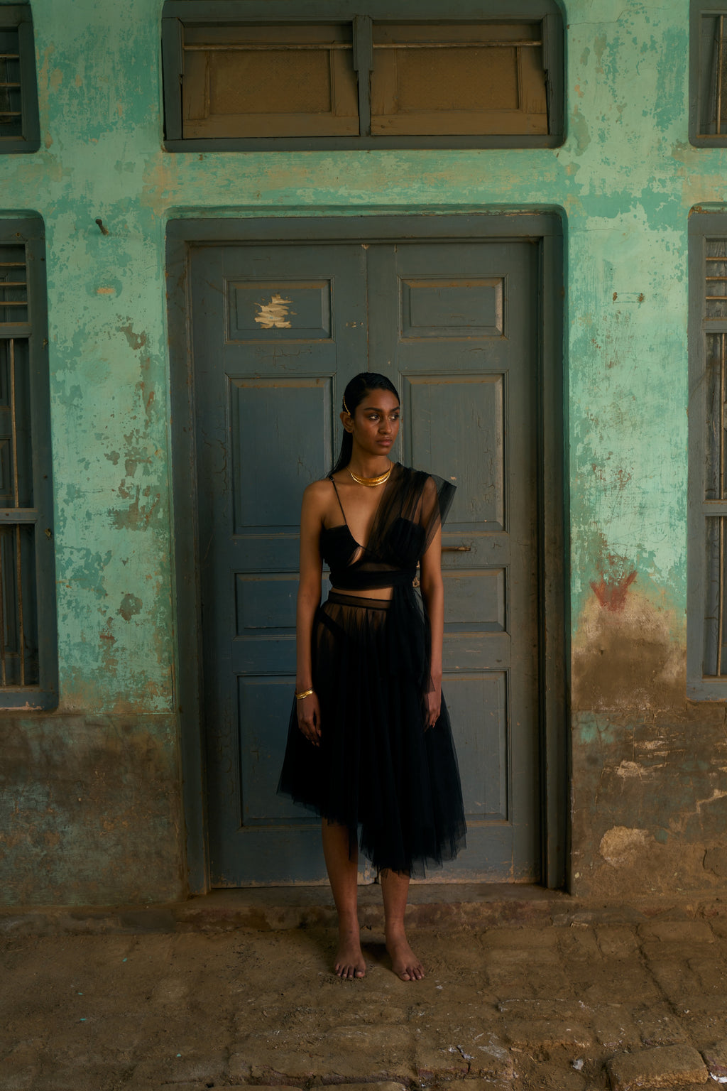 Asymmetrical Tulle Skirt
