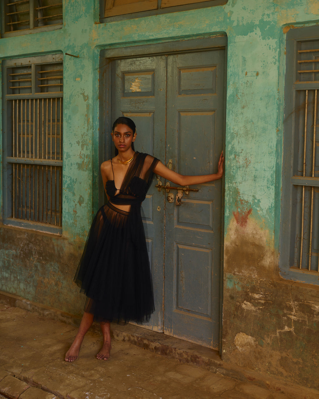 Asymmetrical Tulle Skirt