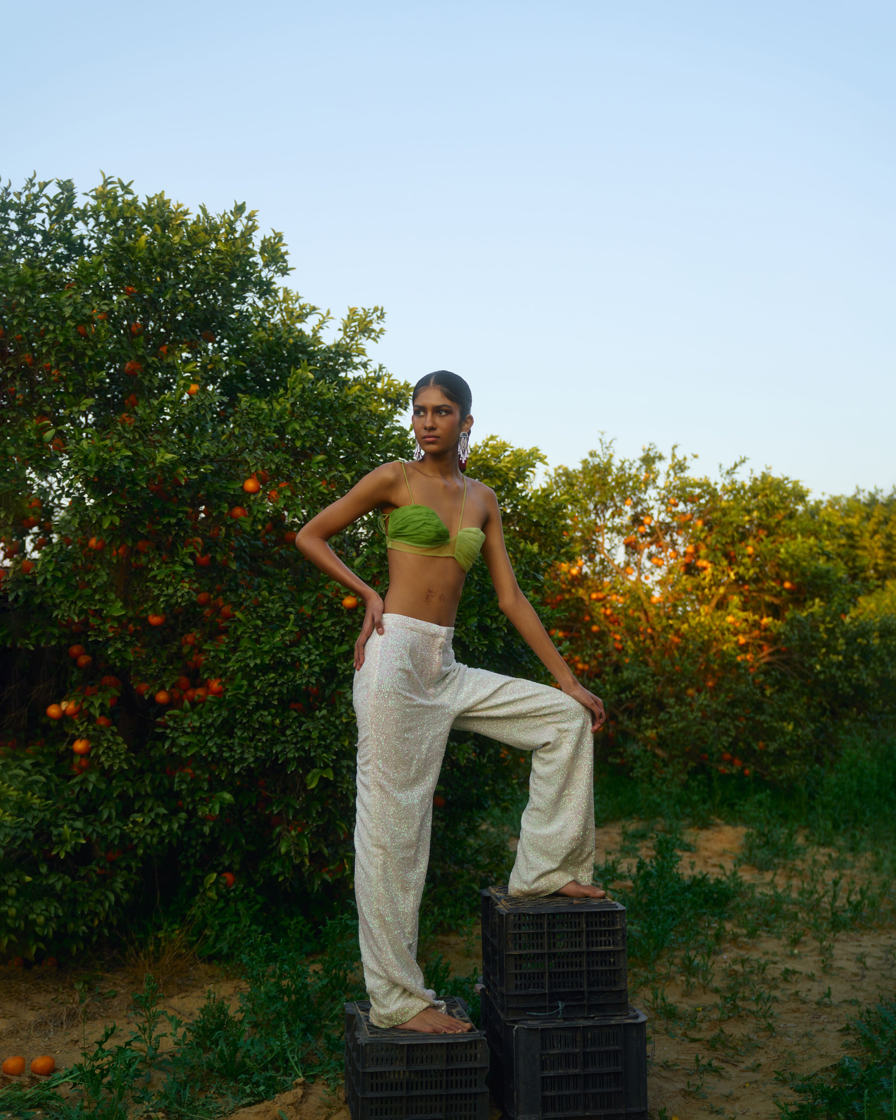 Asymmetrical Double Tone Bralette