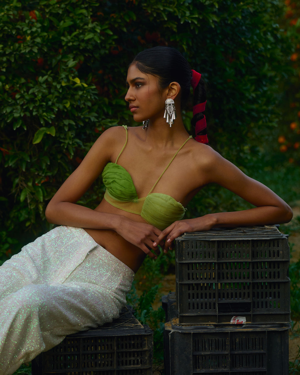 Asymmetrical Double Tone Bralette
