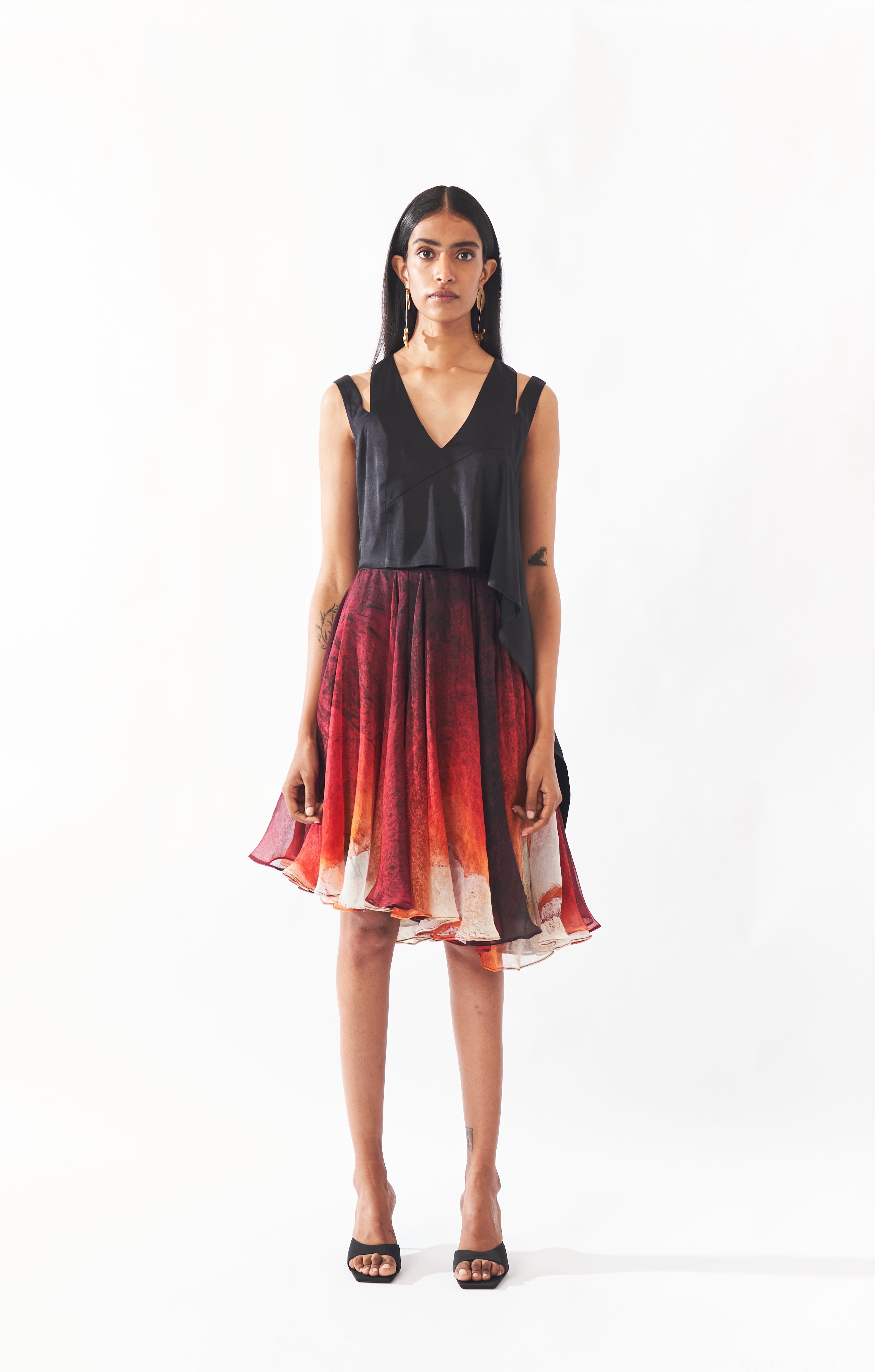 Asymetrical Silk Dress