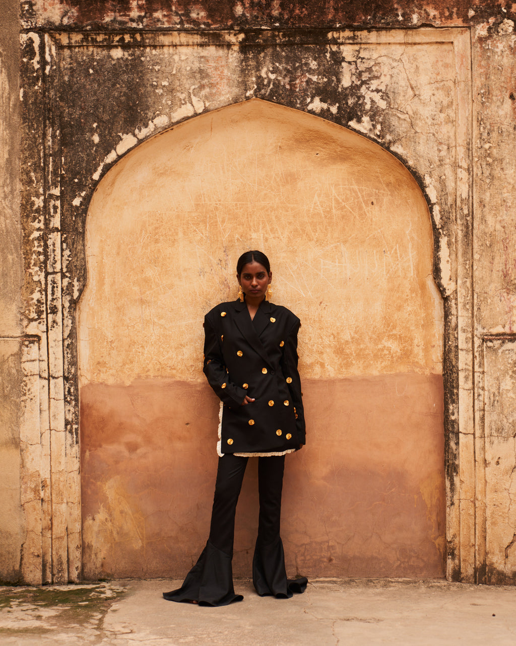 Black Wool Bjiya Blazer