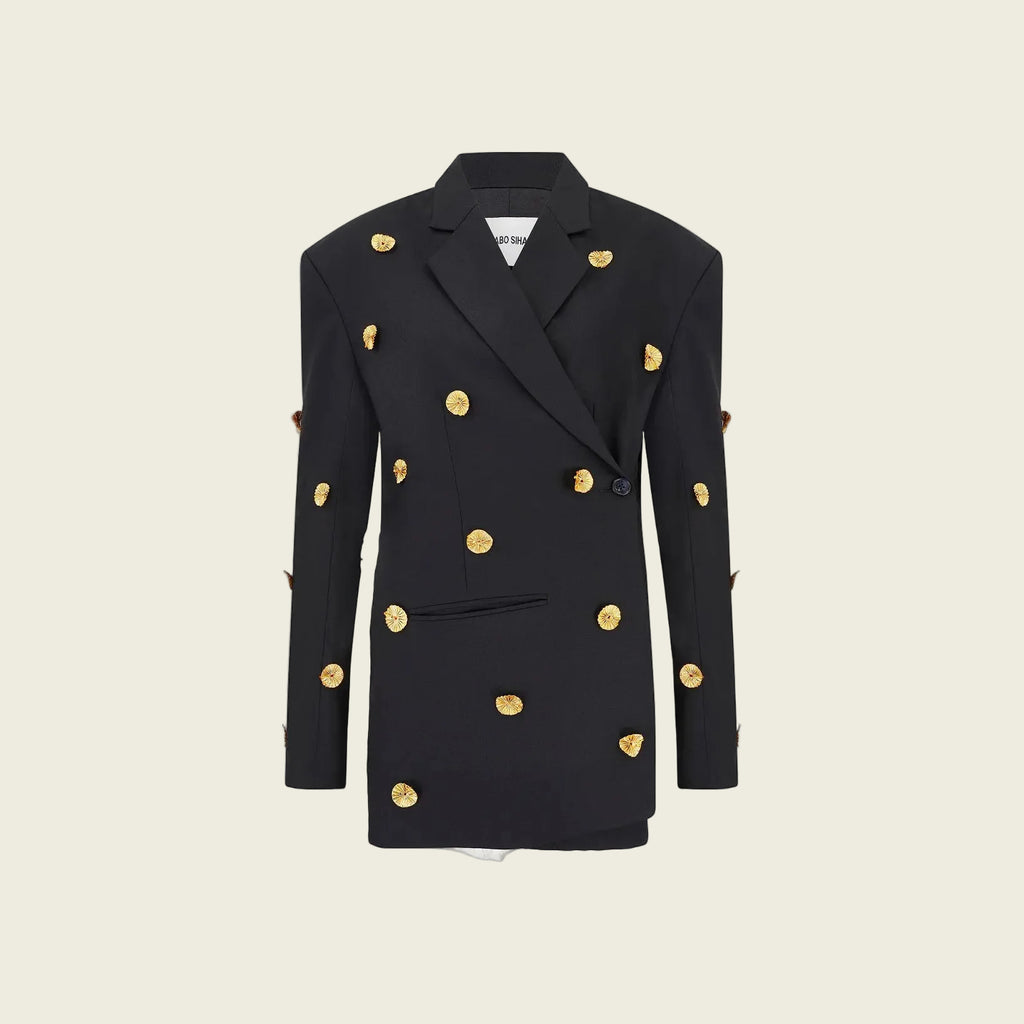 Black Wool Bjiya Blazer