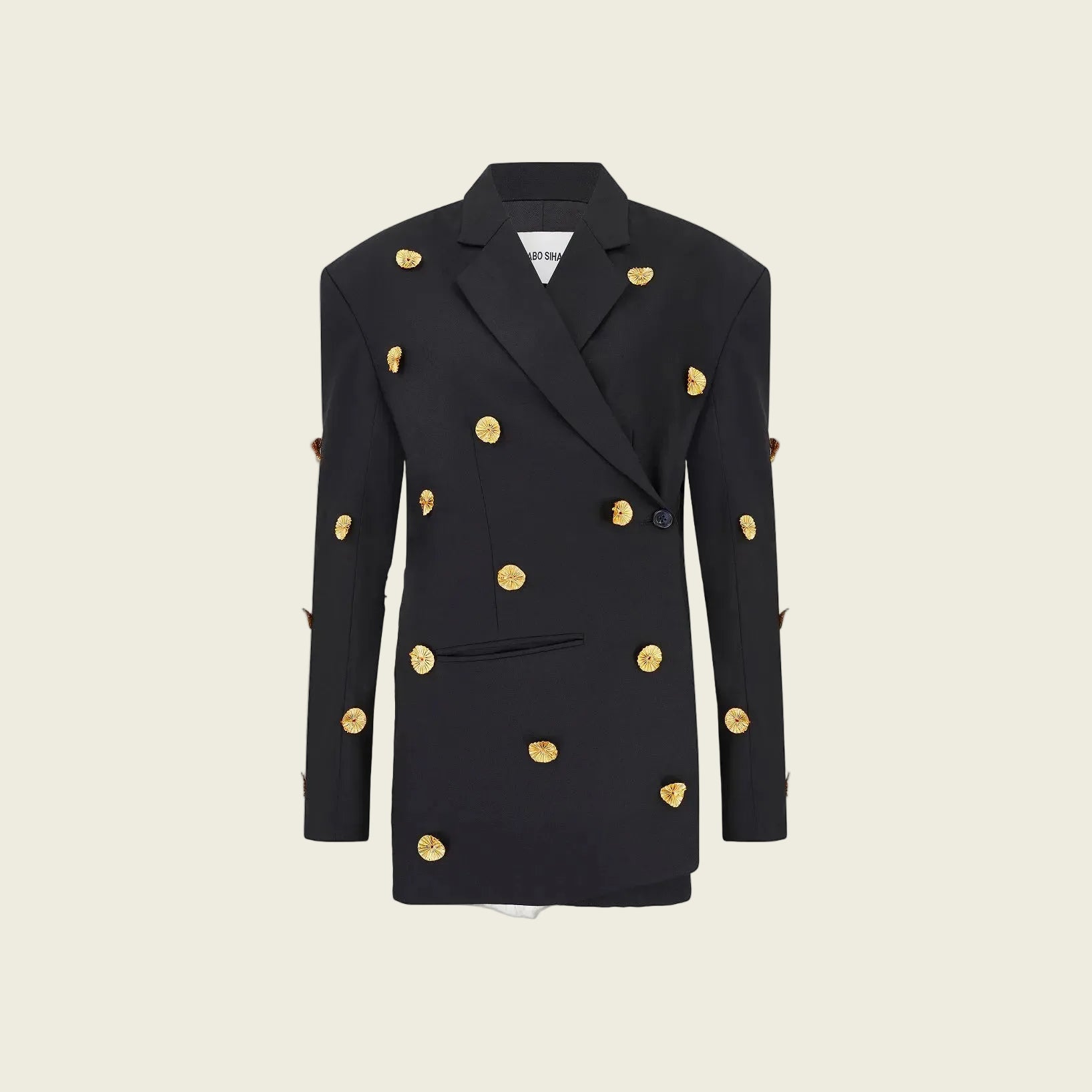 Black Wool Bjiya Blazer