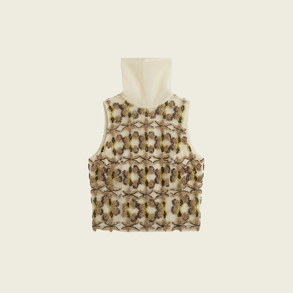 Hand Embroidered Silk Top