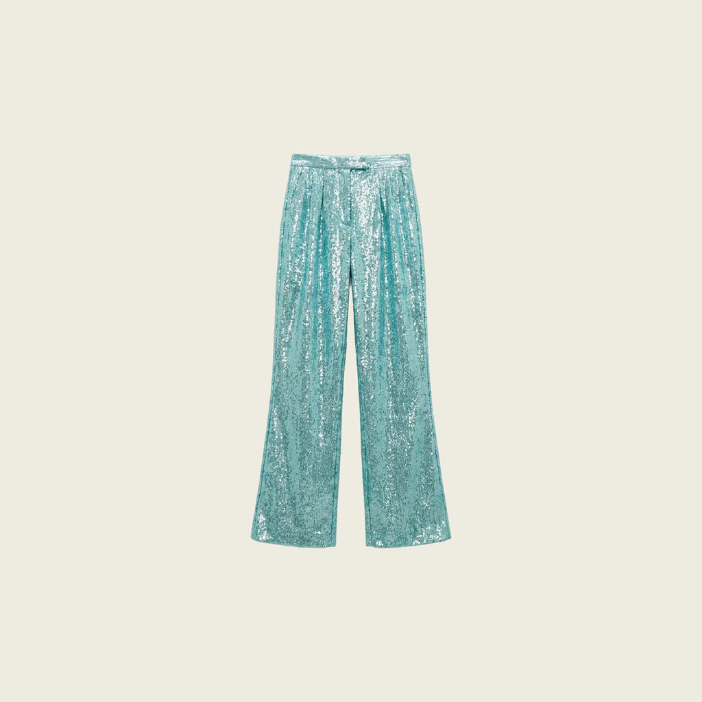 Turqoise Sequin Trousers