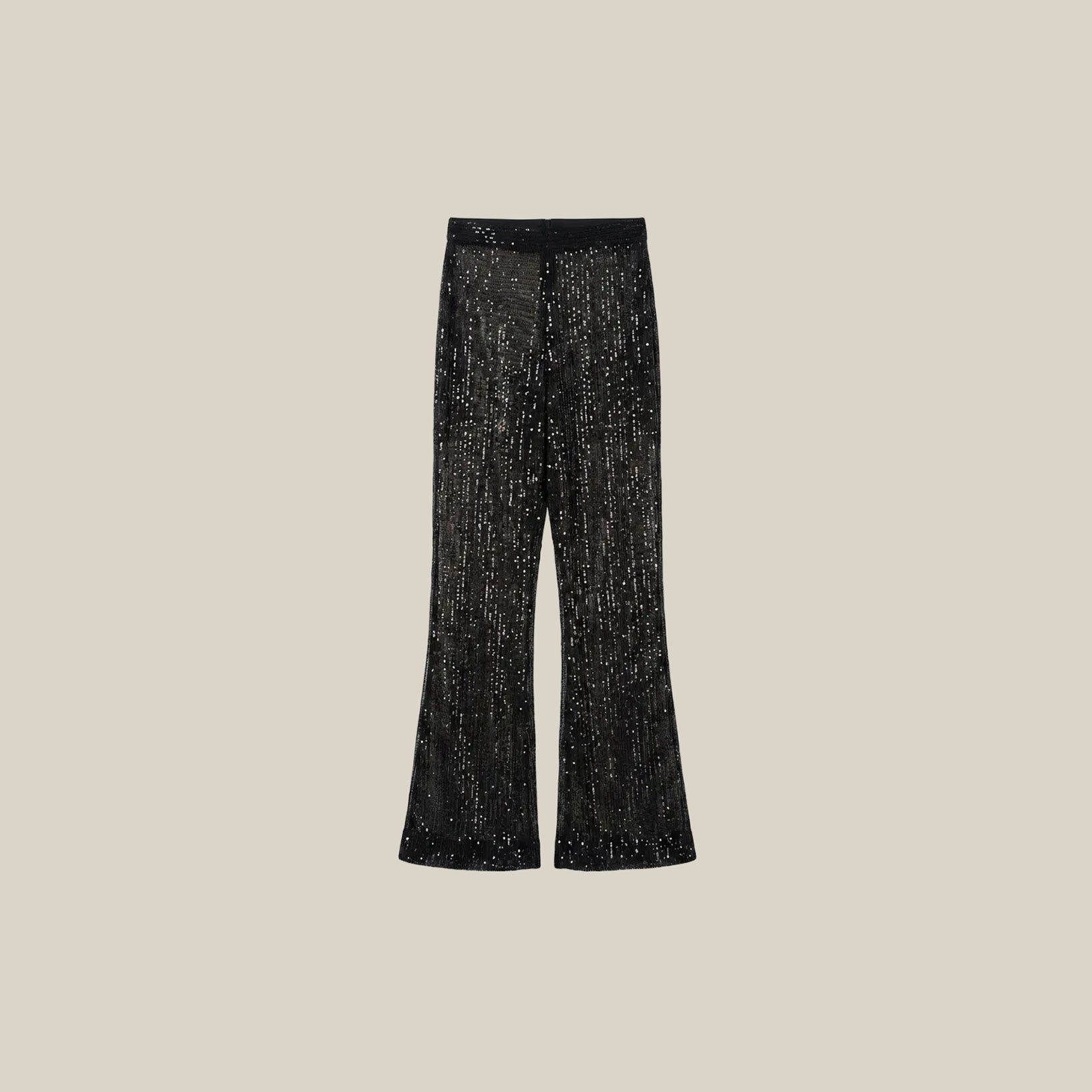 Black Sequin Trousers