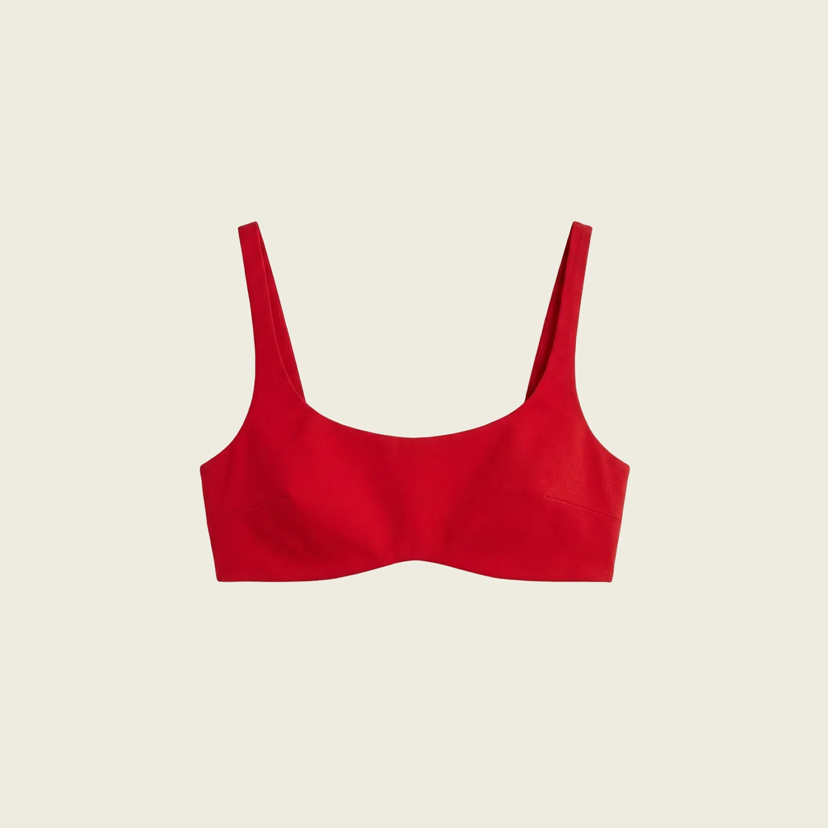 Red Handwoven Cotton Bralette