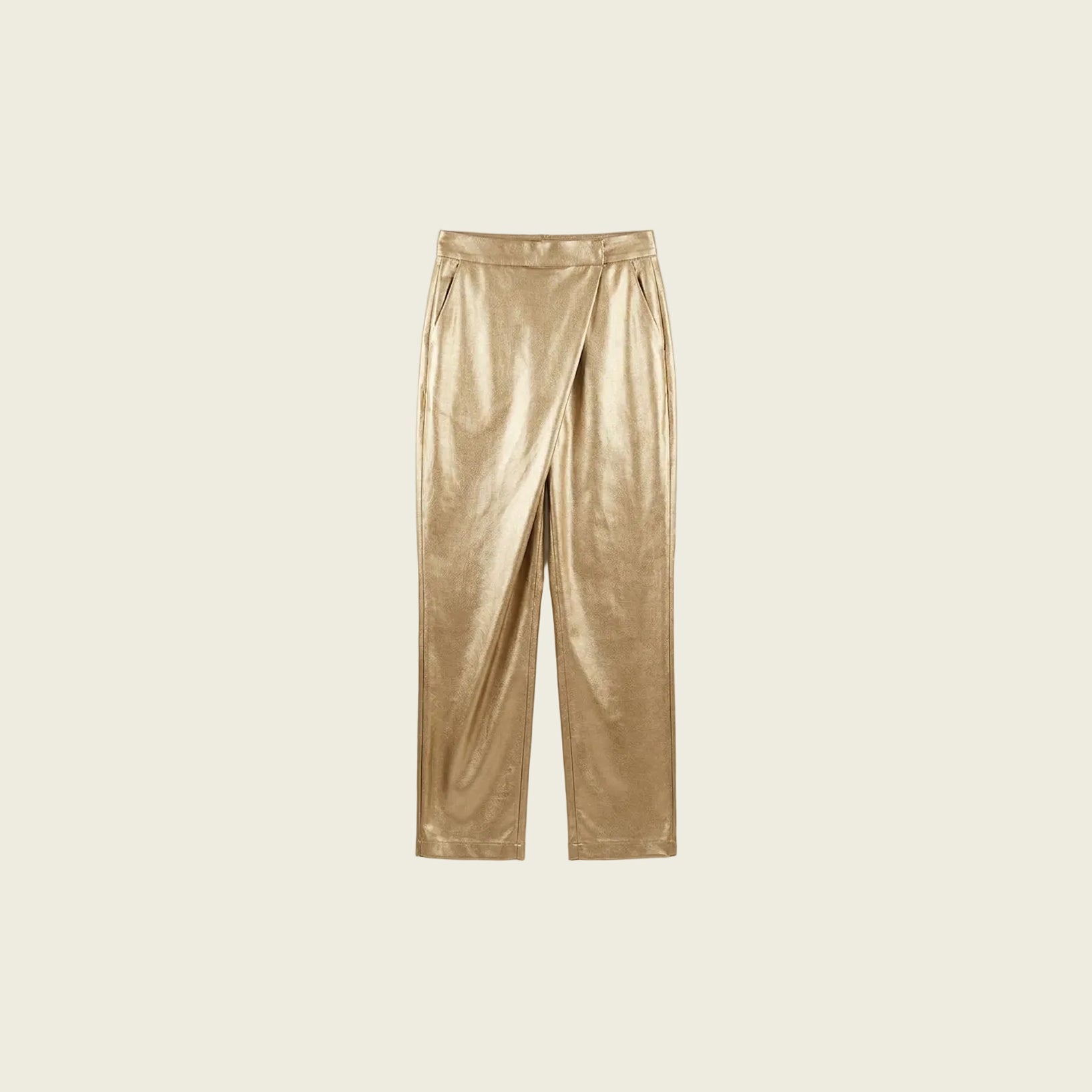 Golden Overlap Trousers