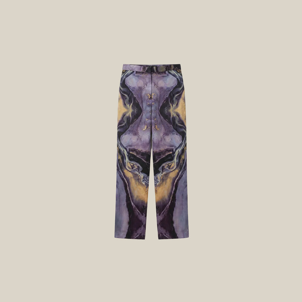 Printed Silk Trousers