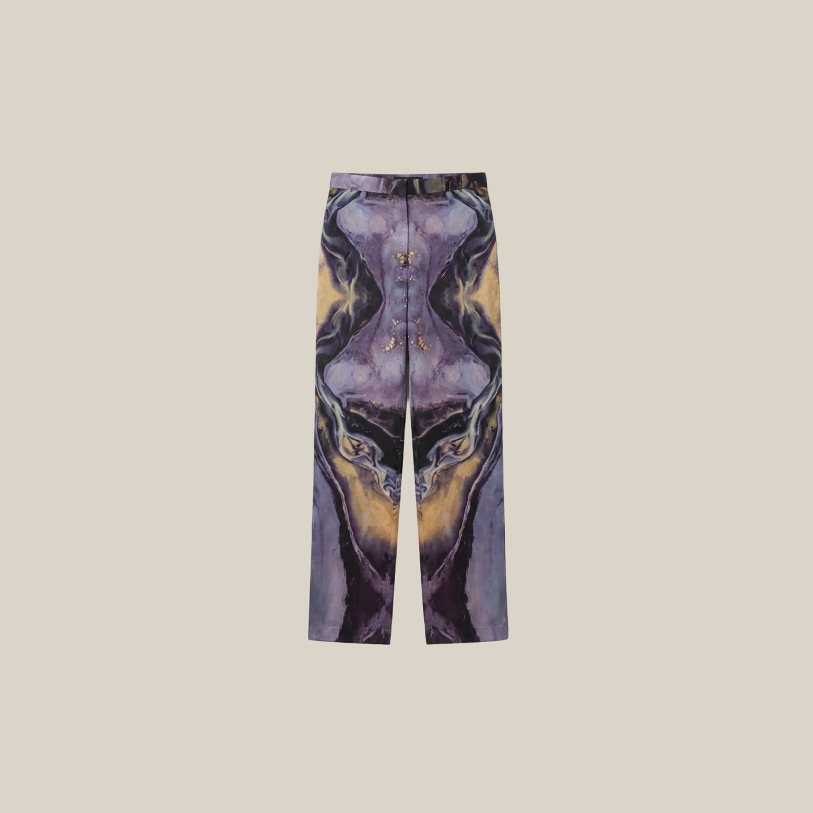 Printed Silk Trousers