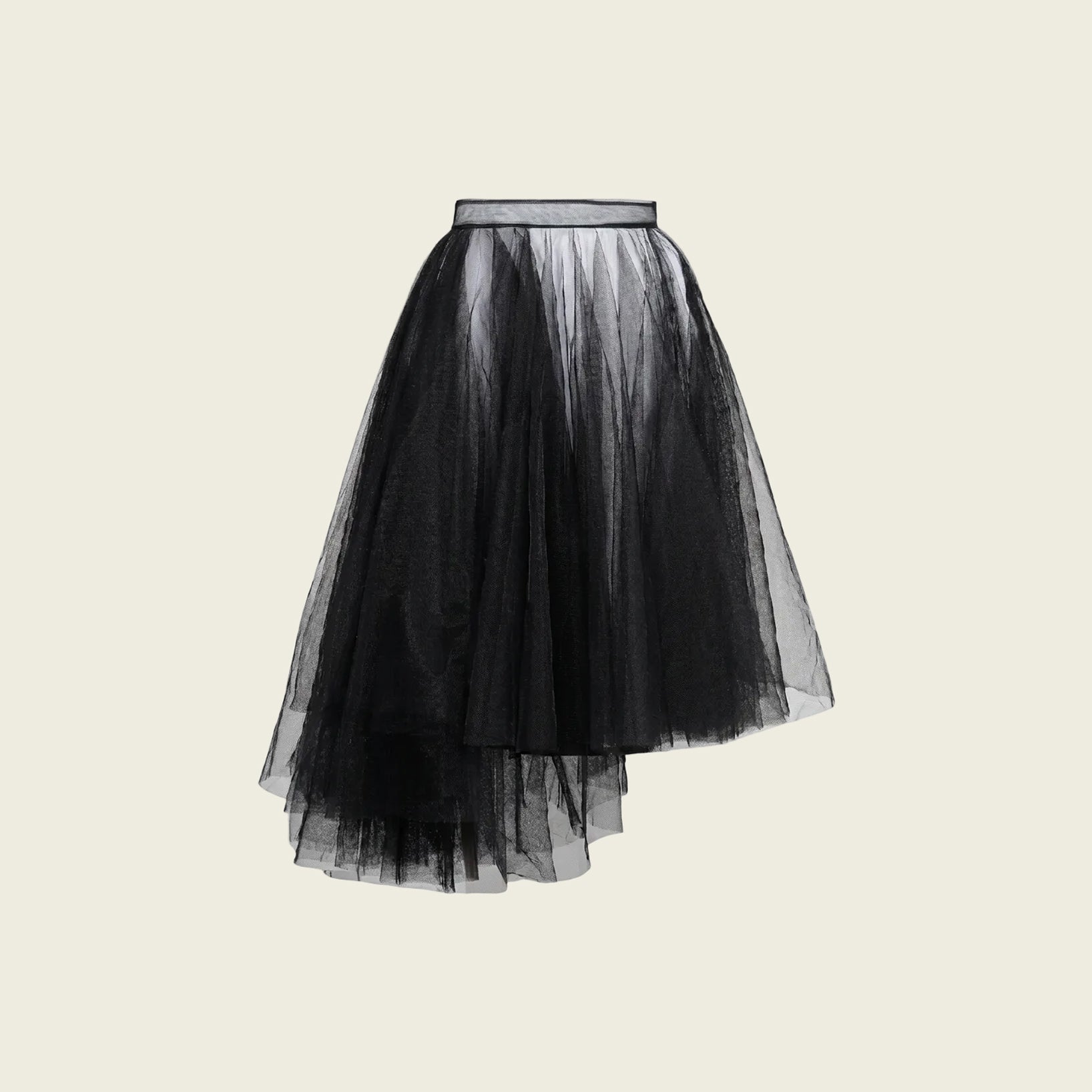 Asymmetrical Tulle Skirt