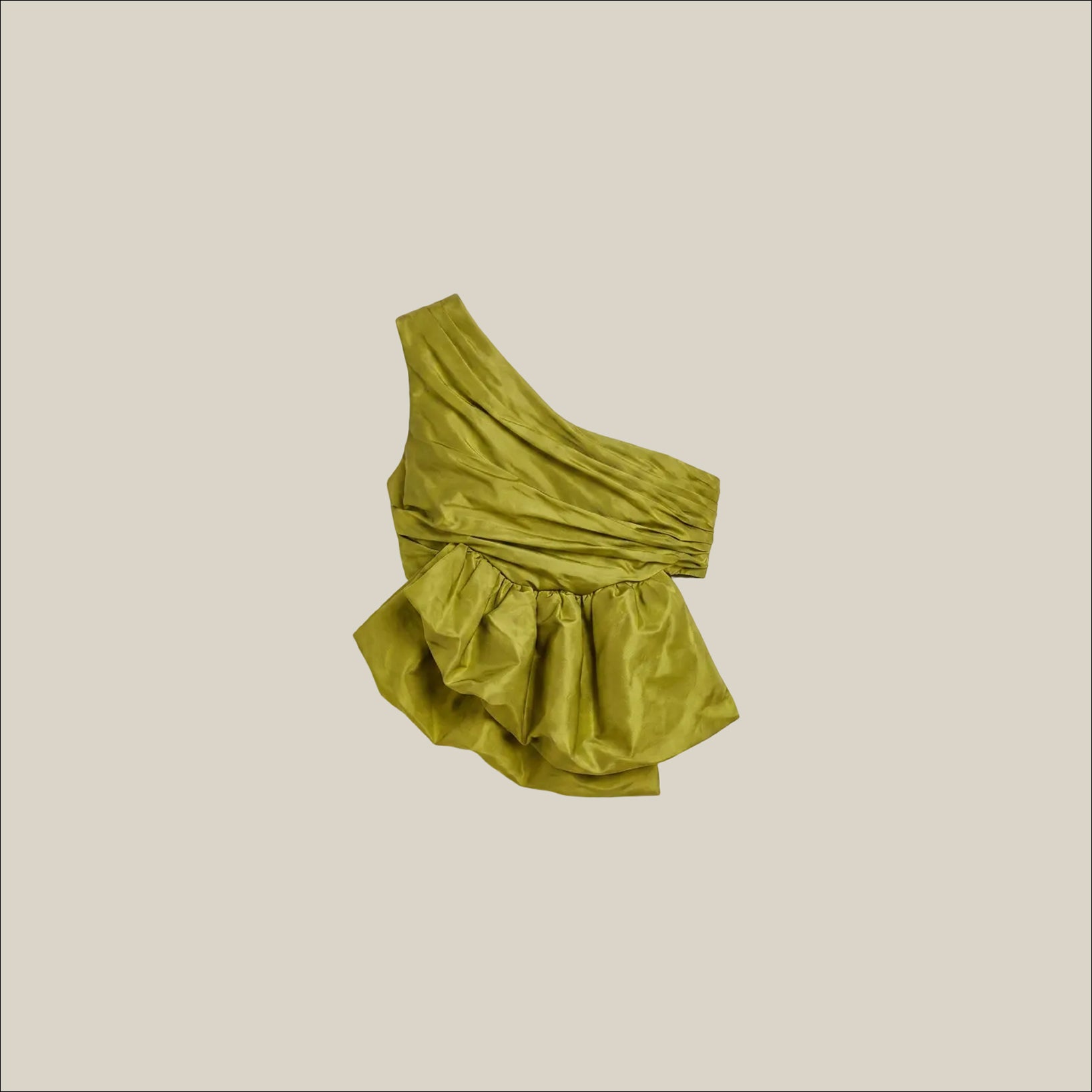 Green Taffeta Top