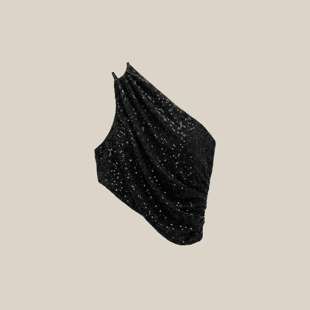 Black Sequin Top