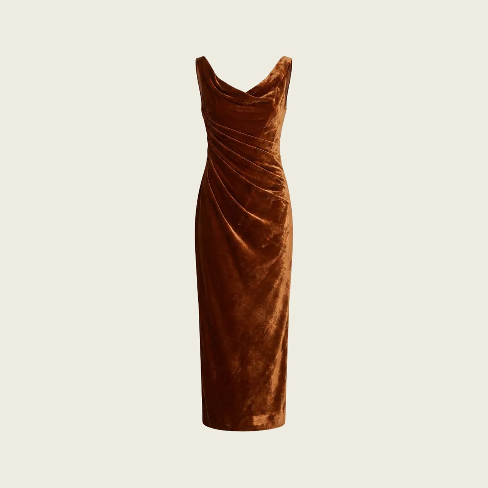 Brown Velvet Dress