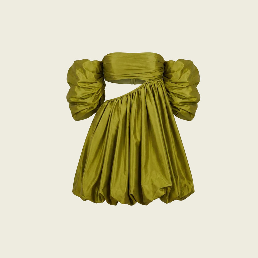 Green Taffeta Dress