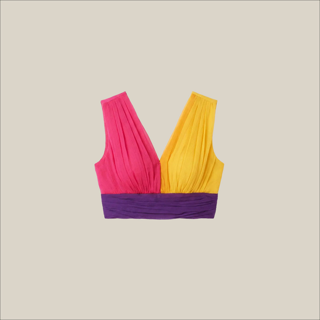 Multicolor Tulle Top