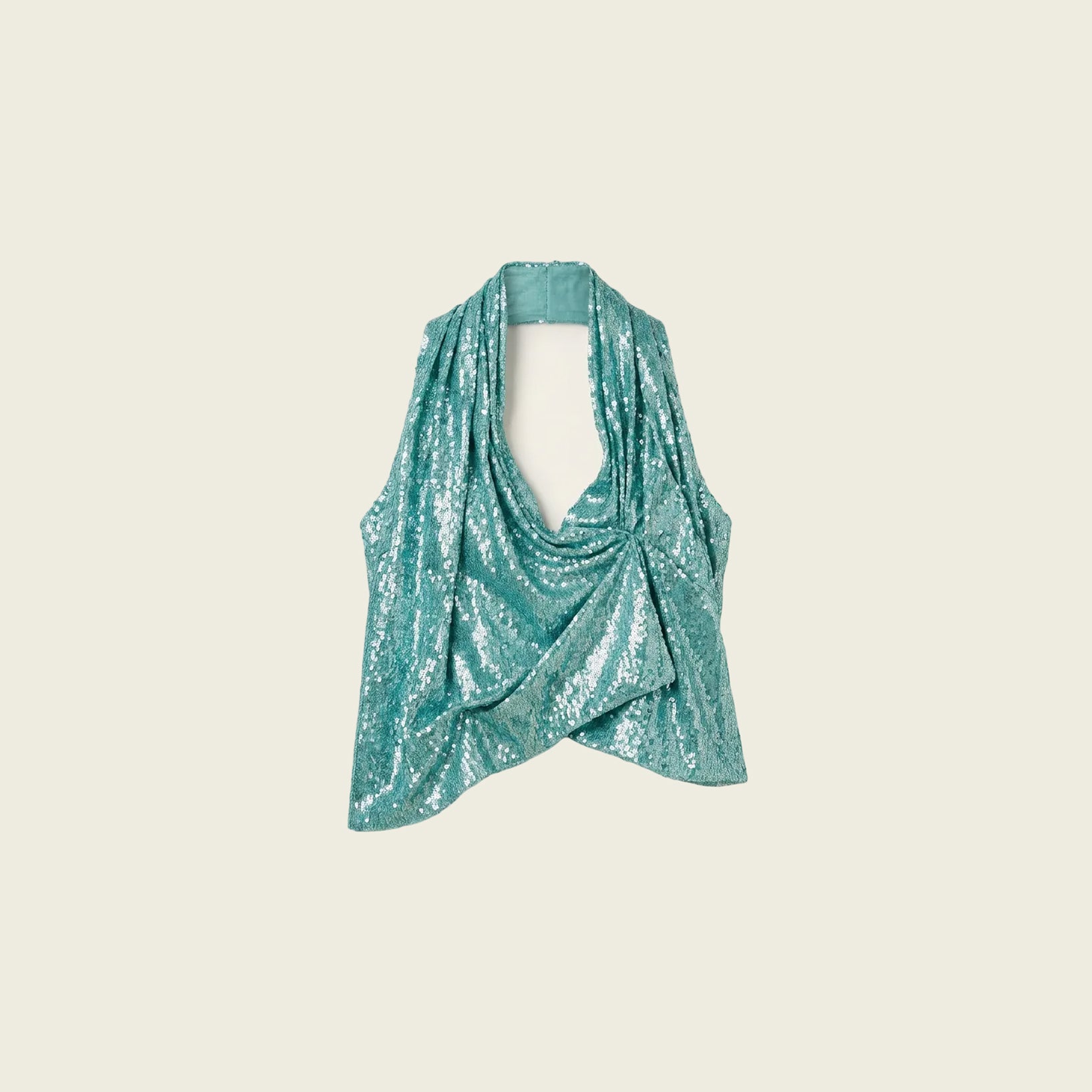 Turqoise Sequin Top