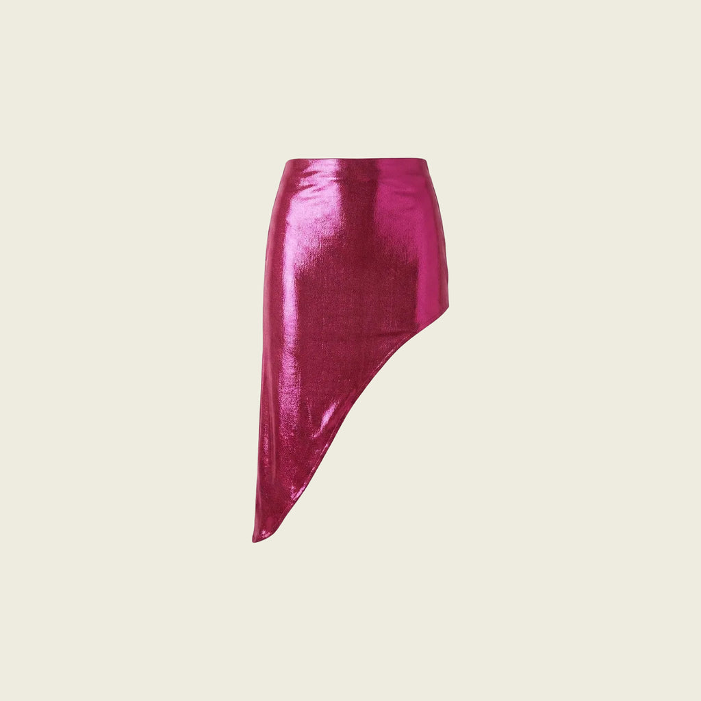 Asymmetrical Sequin Skirt