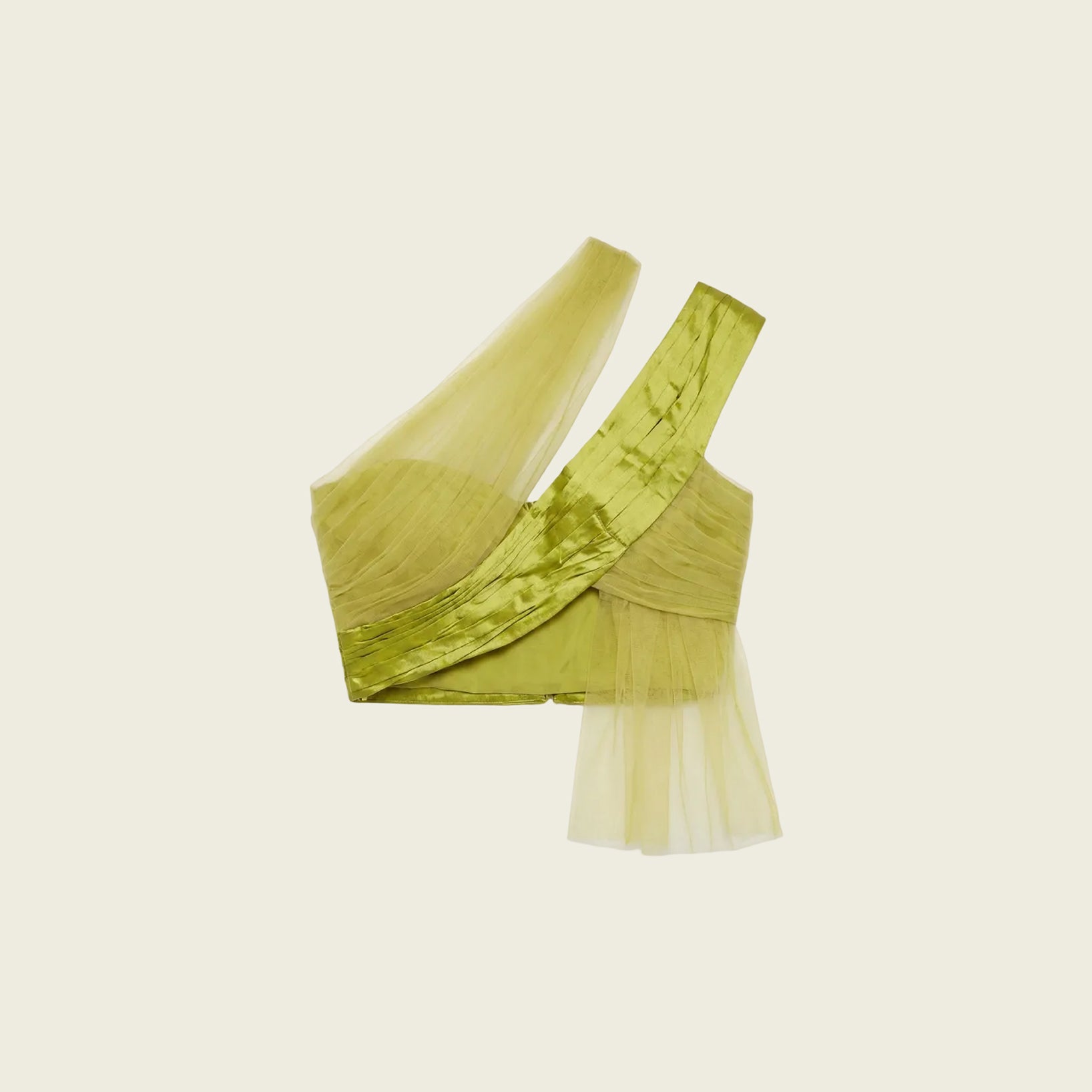 Green Taffeta Top