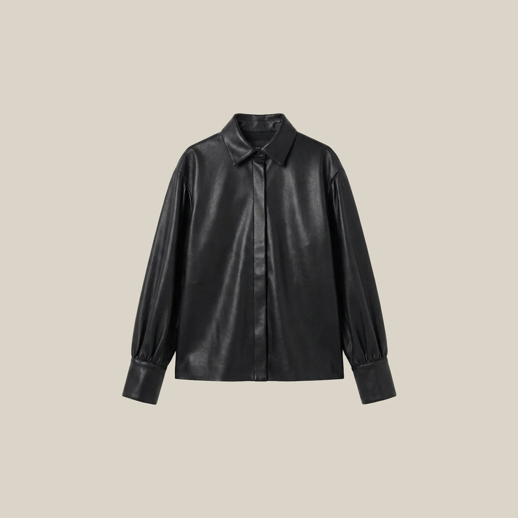 Black Leather Shirt