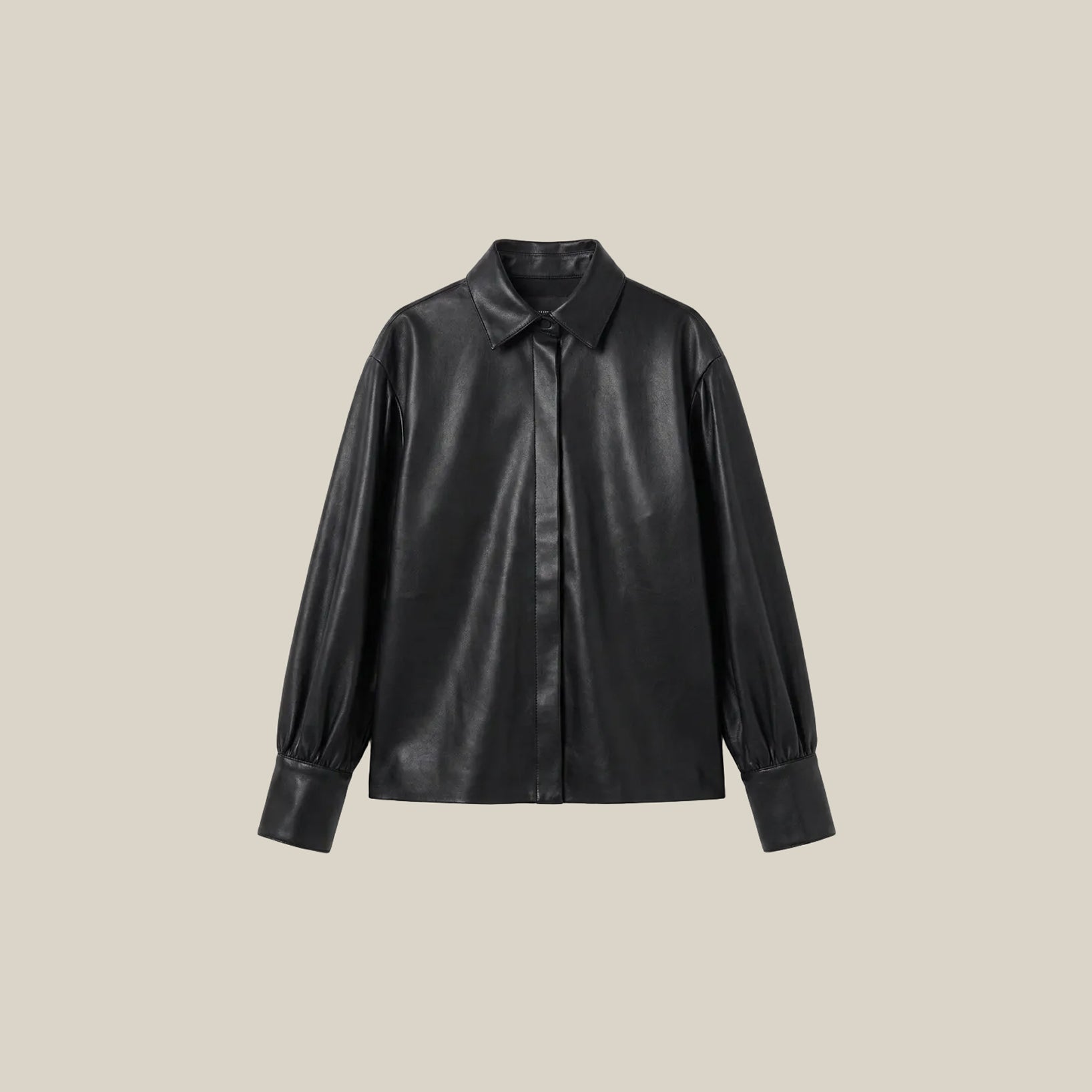 Black Leather Shirt