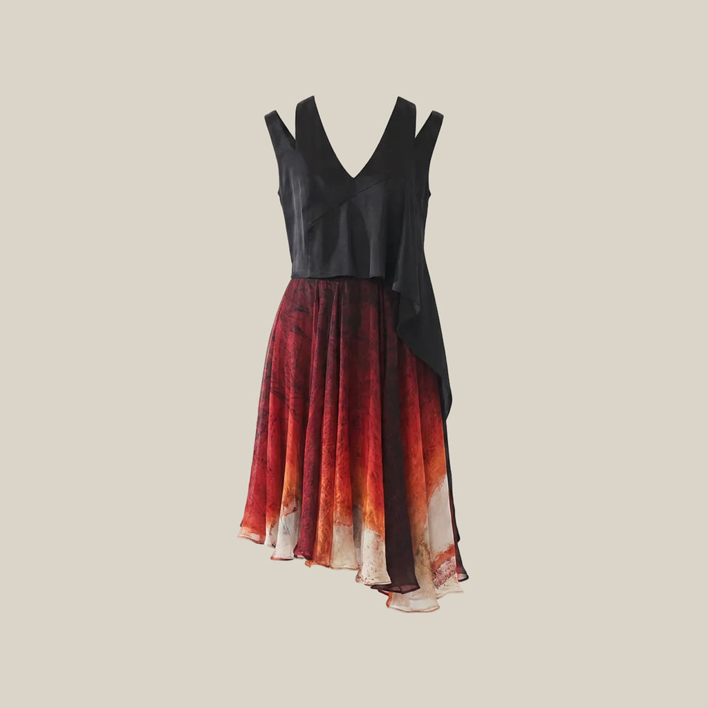 Asymetrical Silk Dress