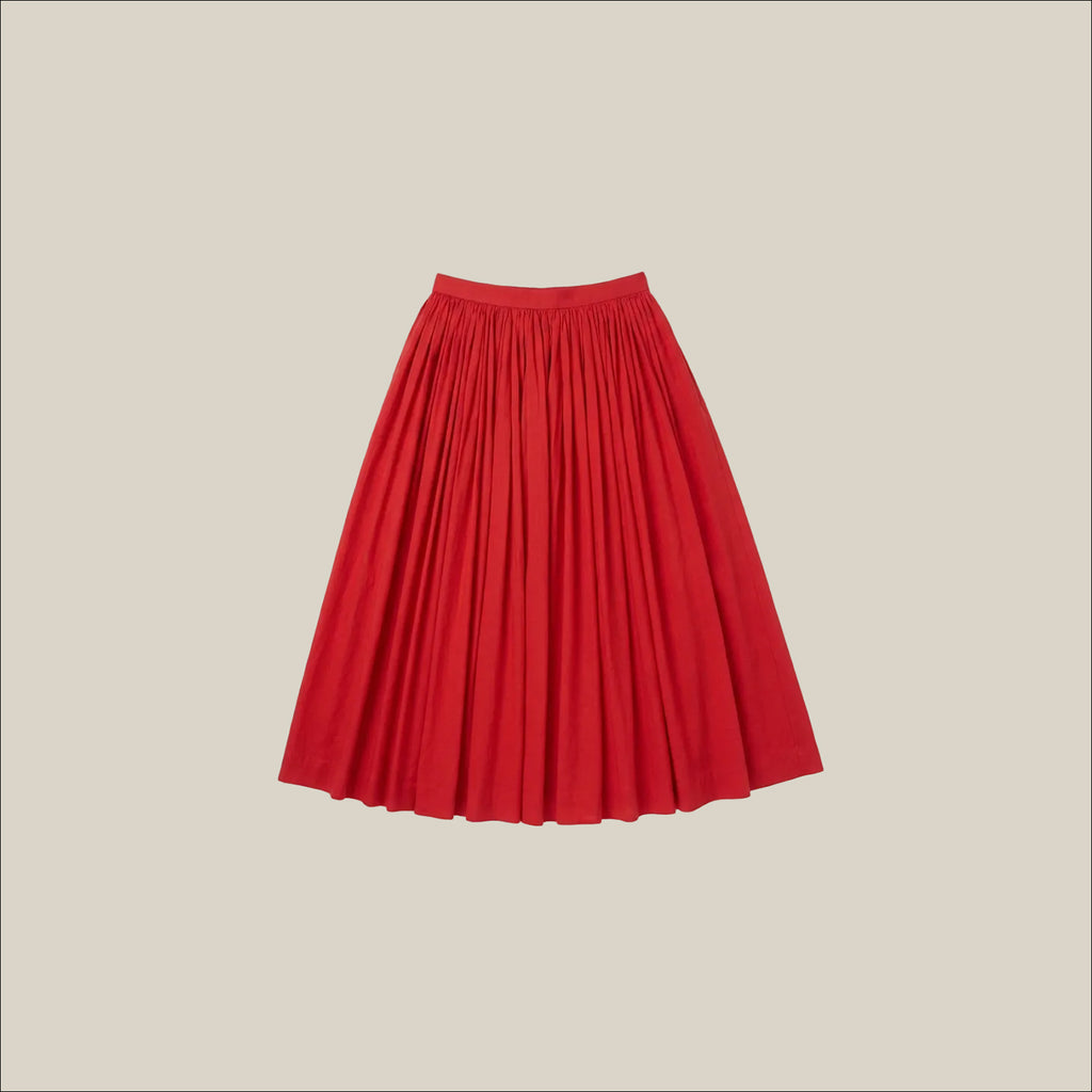 Handwoven Cotton Midi Skirt