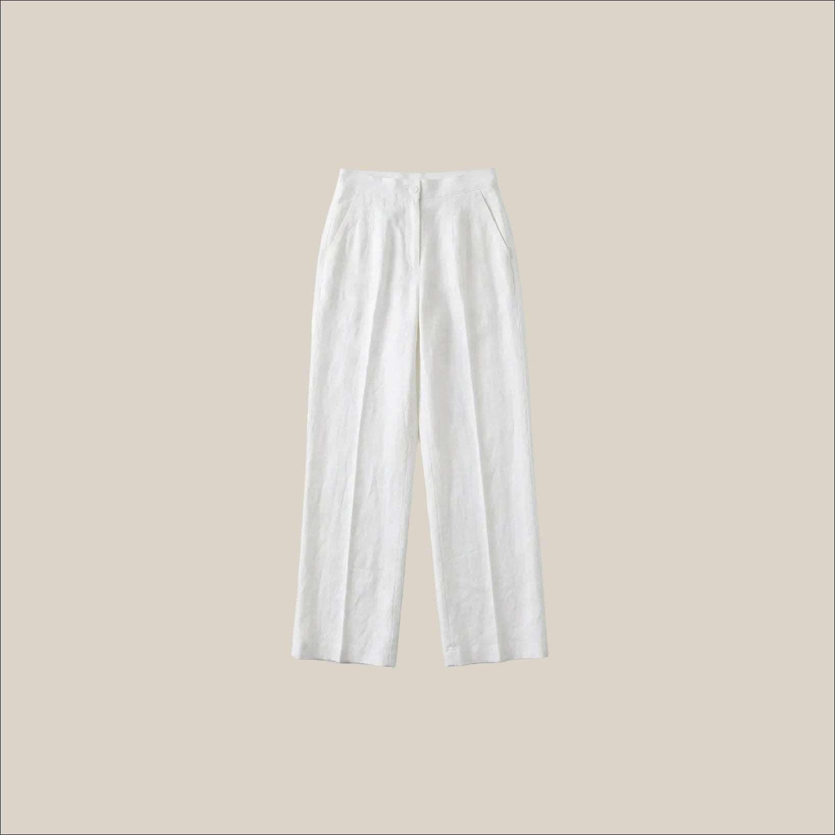 White Handwoven Cotton Trousers