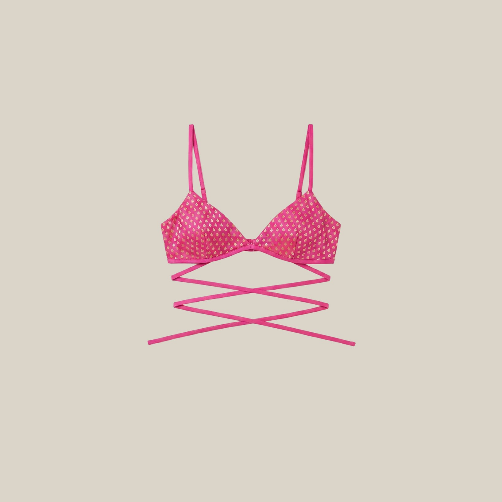 Pink Viscose Bralette