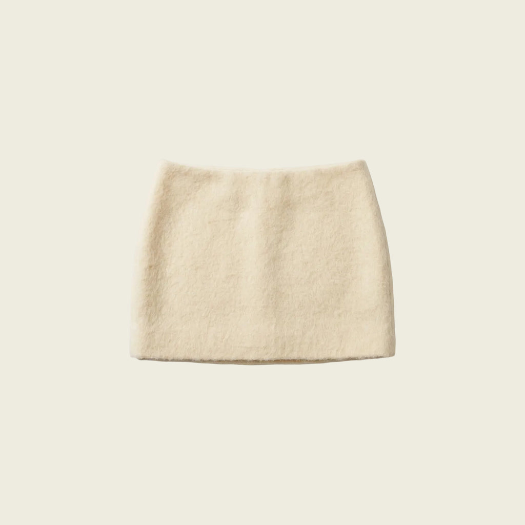 Shearling Mini Skirt