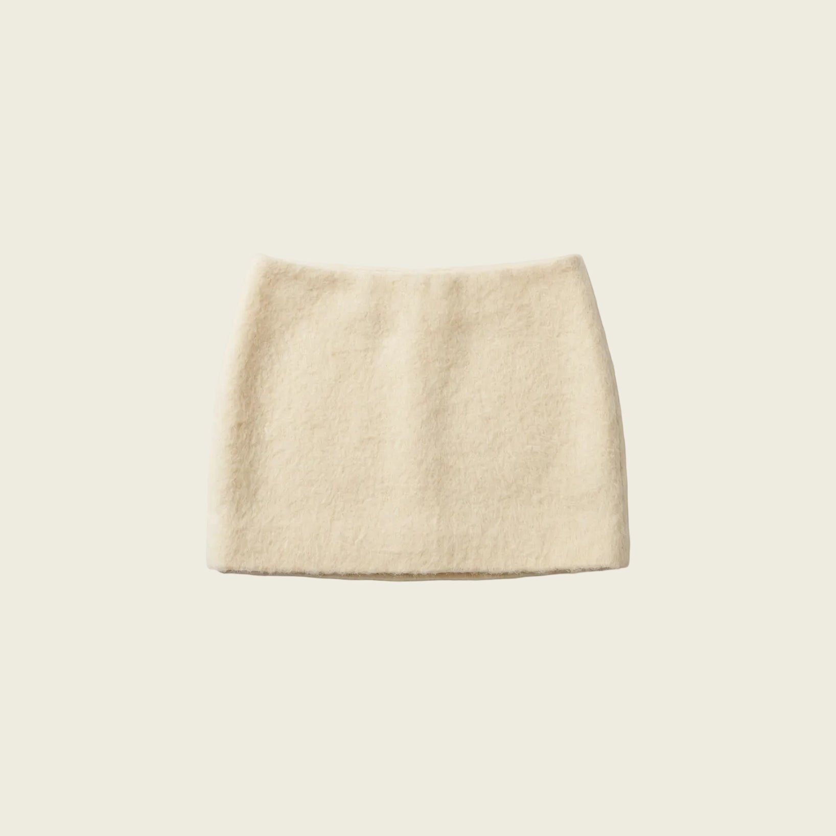 Shearling Mini Skirt