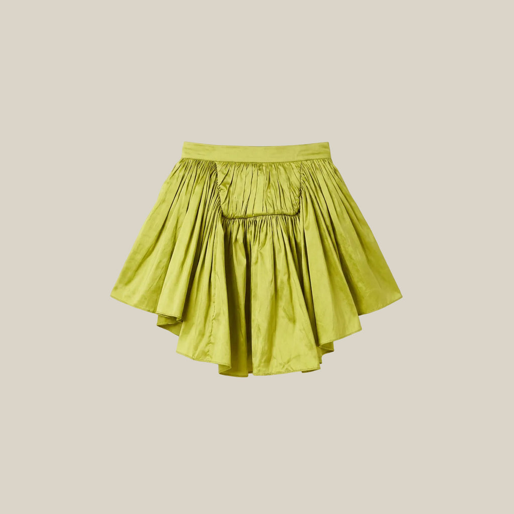 Green Taffeta Skirt