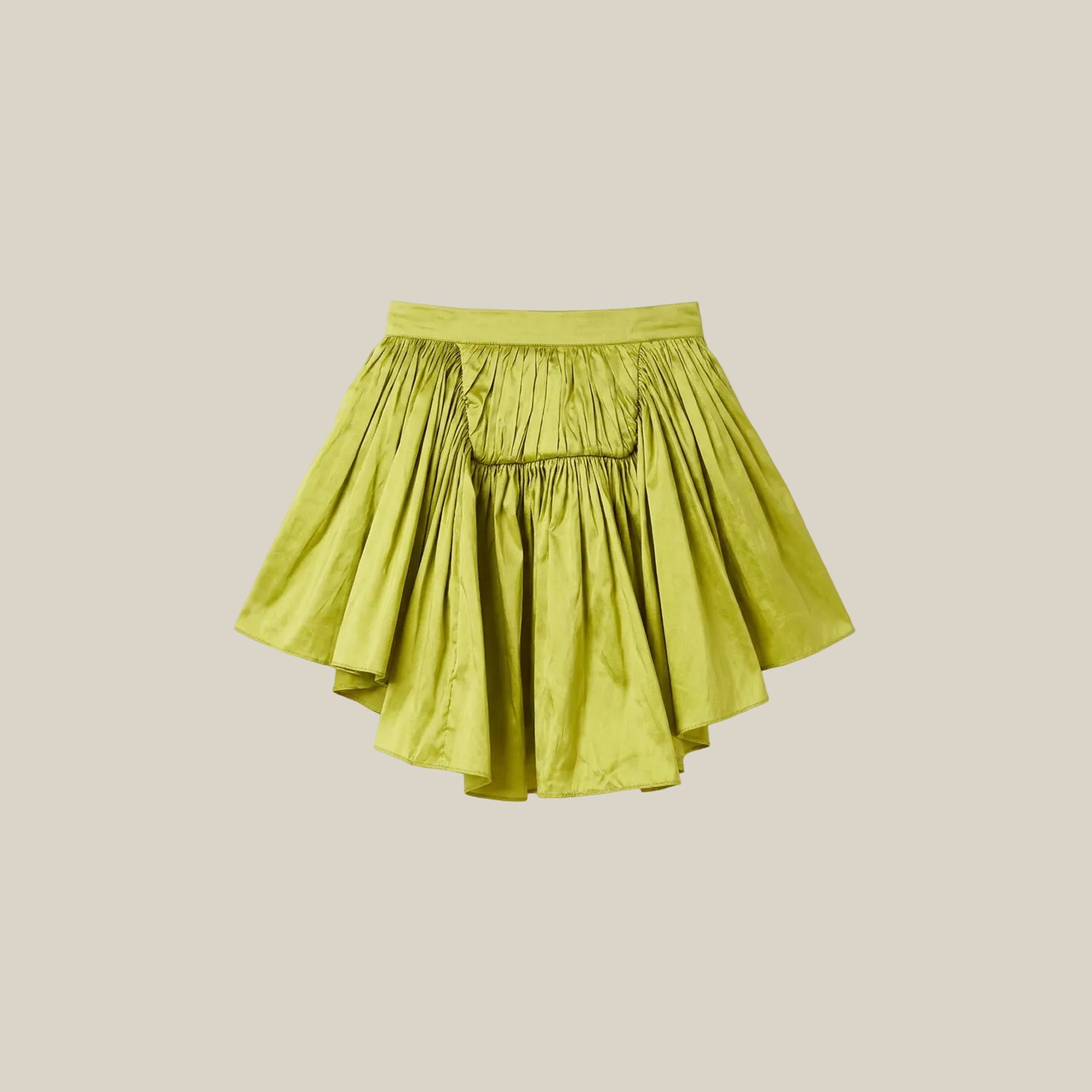 Green Taffeta Skirt