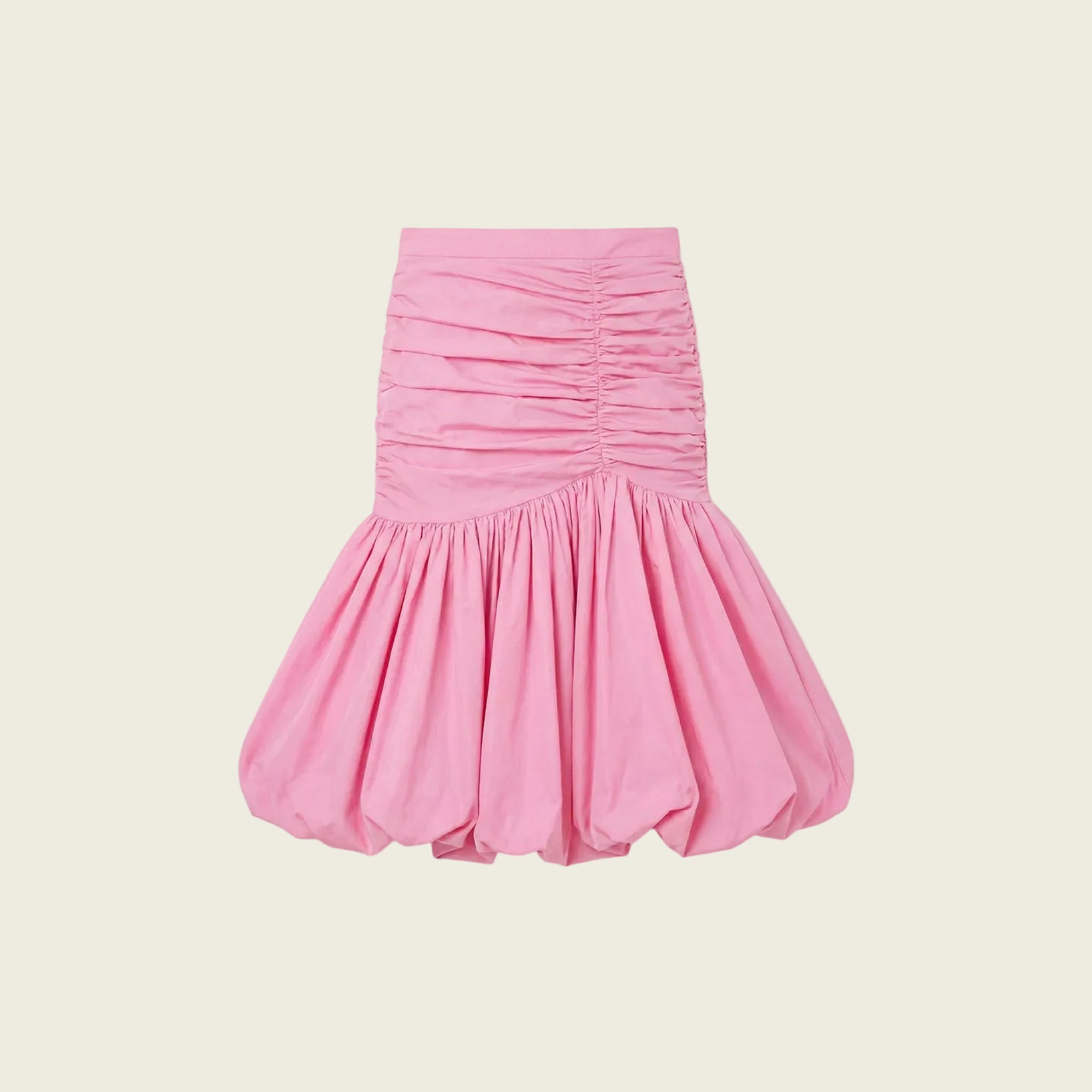 Pink Handwoven Cotton Balloon Skirt