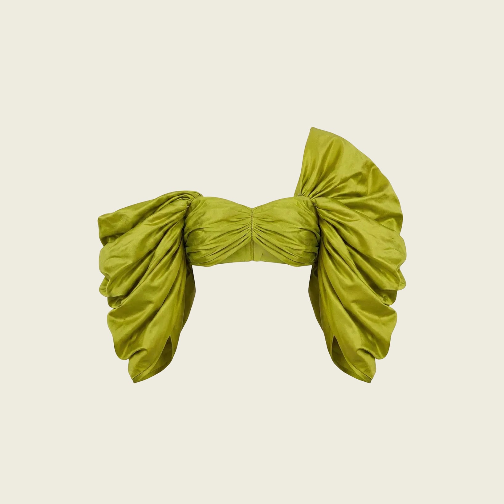 Green Puff Sleeve Top