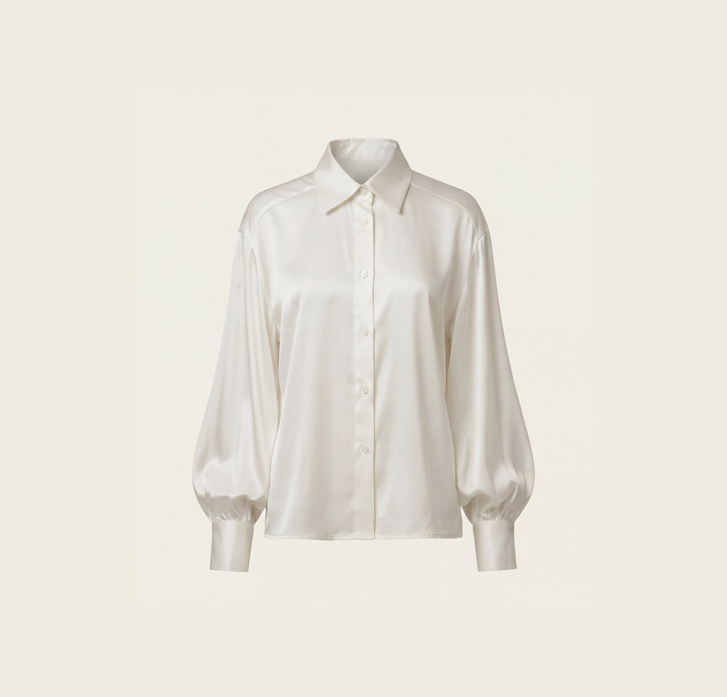White Silk Shirt
