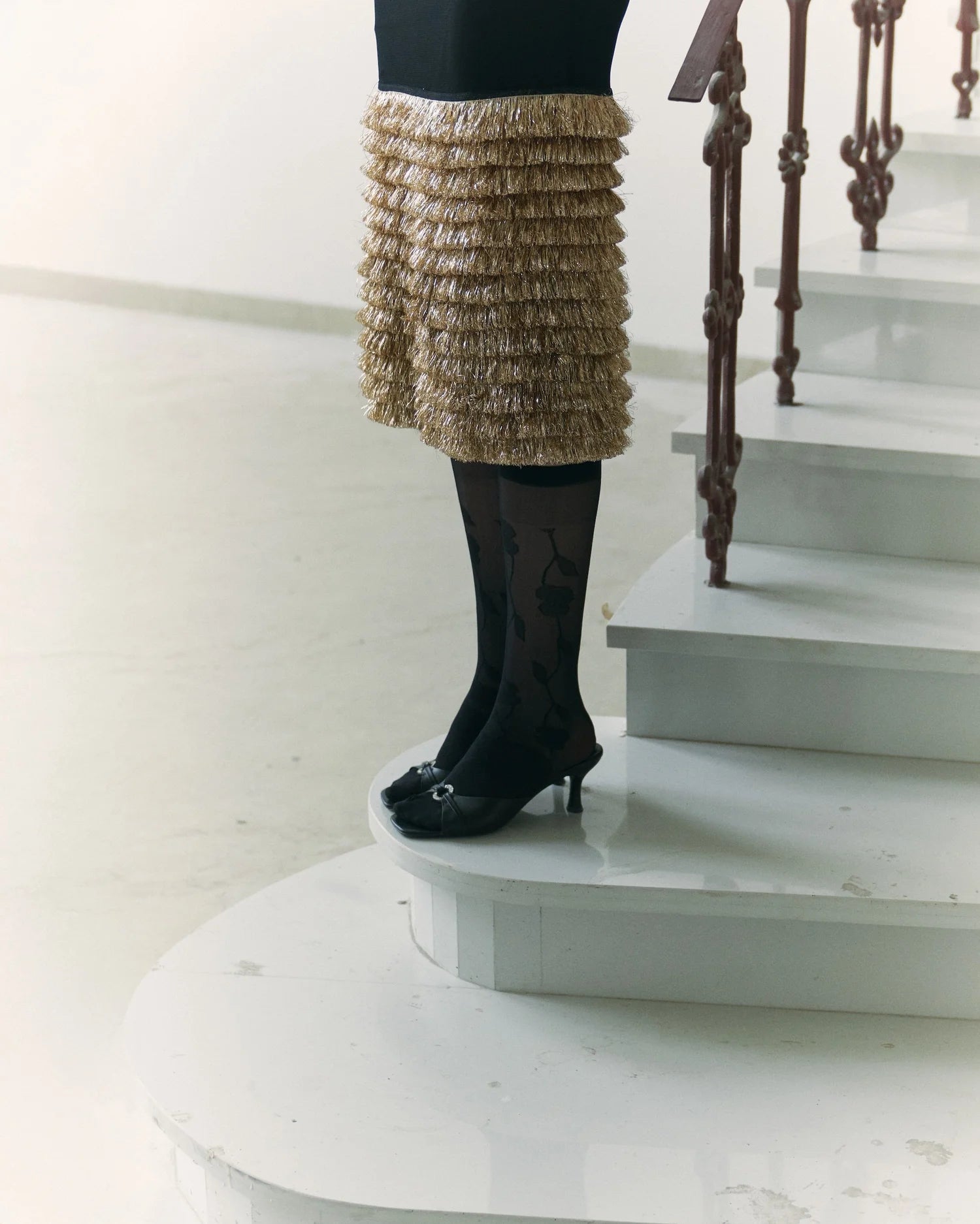 Black Kiran Midi Dress