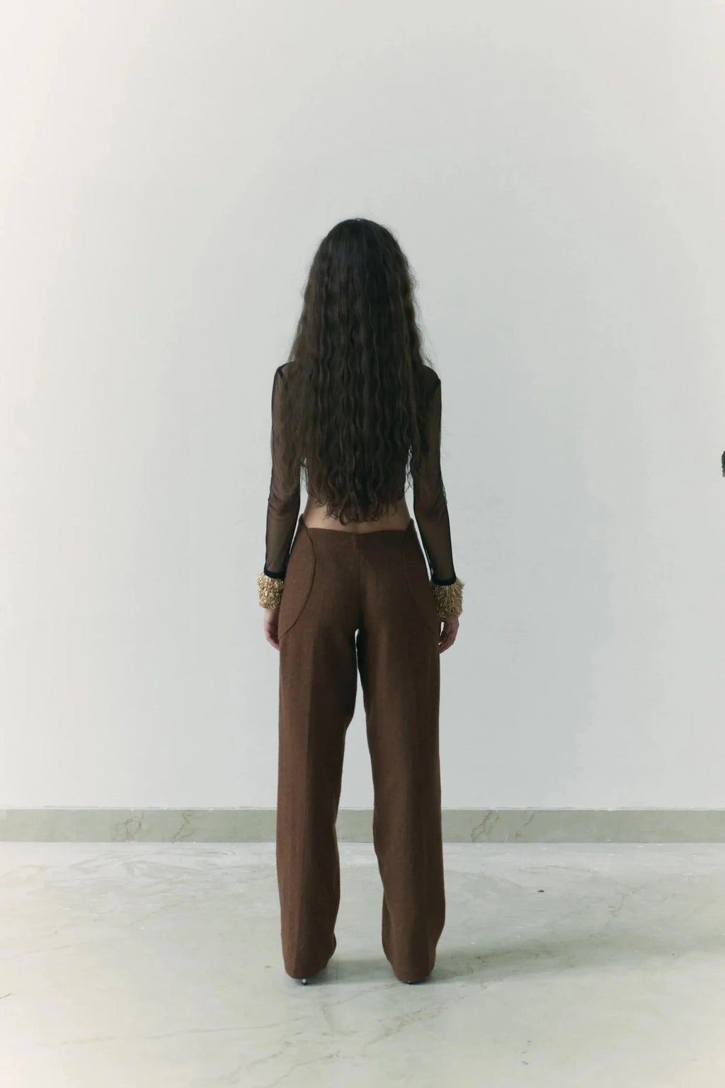 Jalebi Khadi Shawl Wool Trousers
