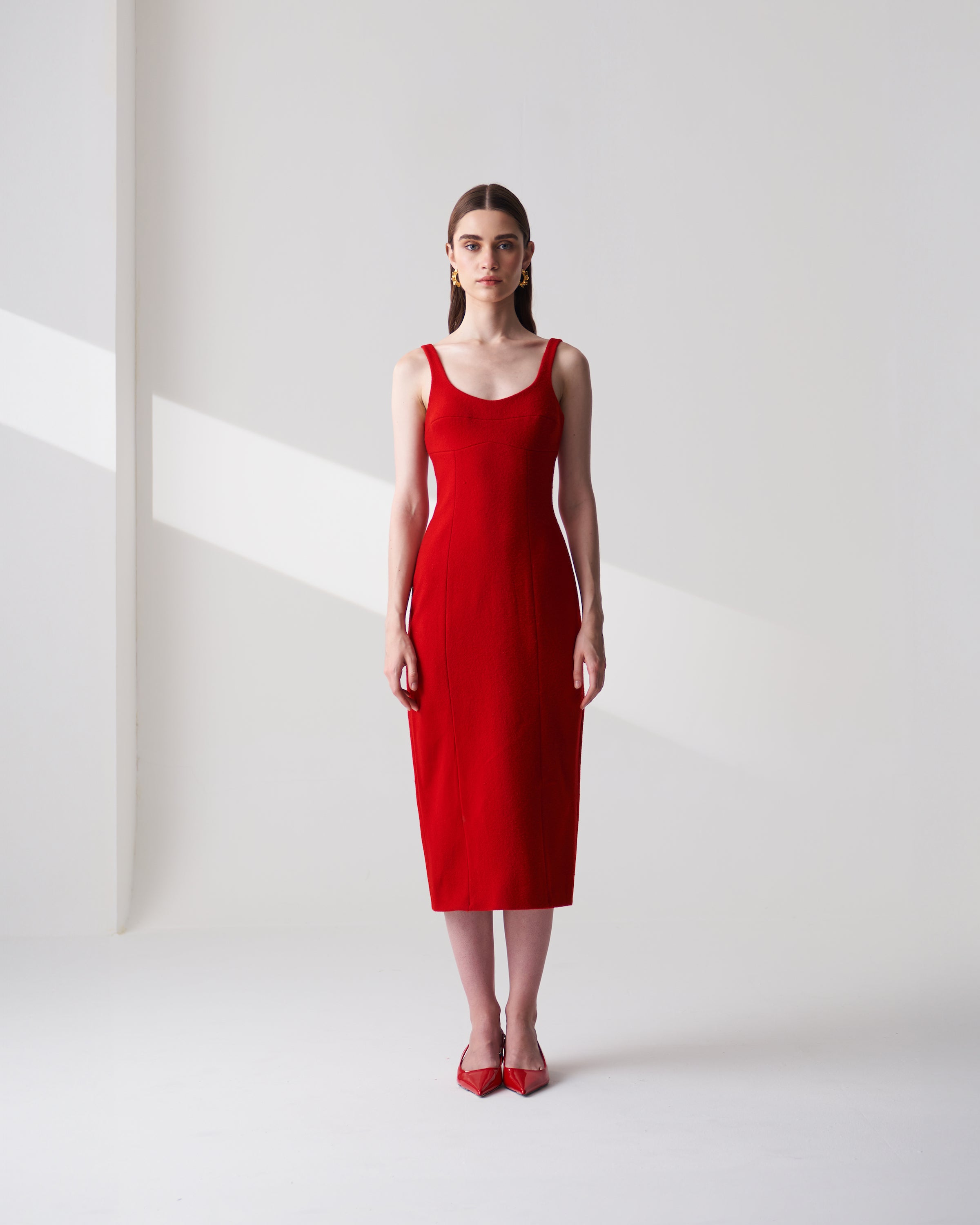 Red Wool Dress