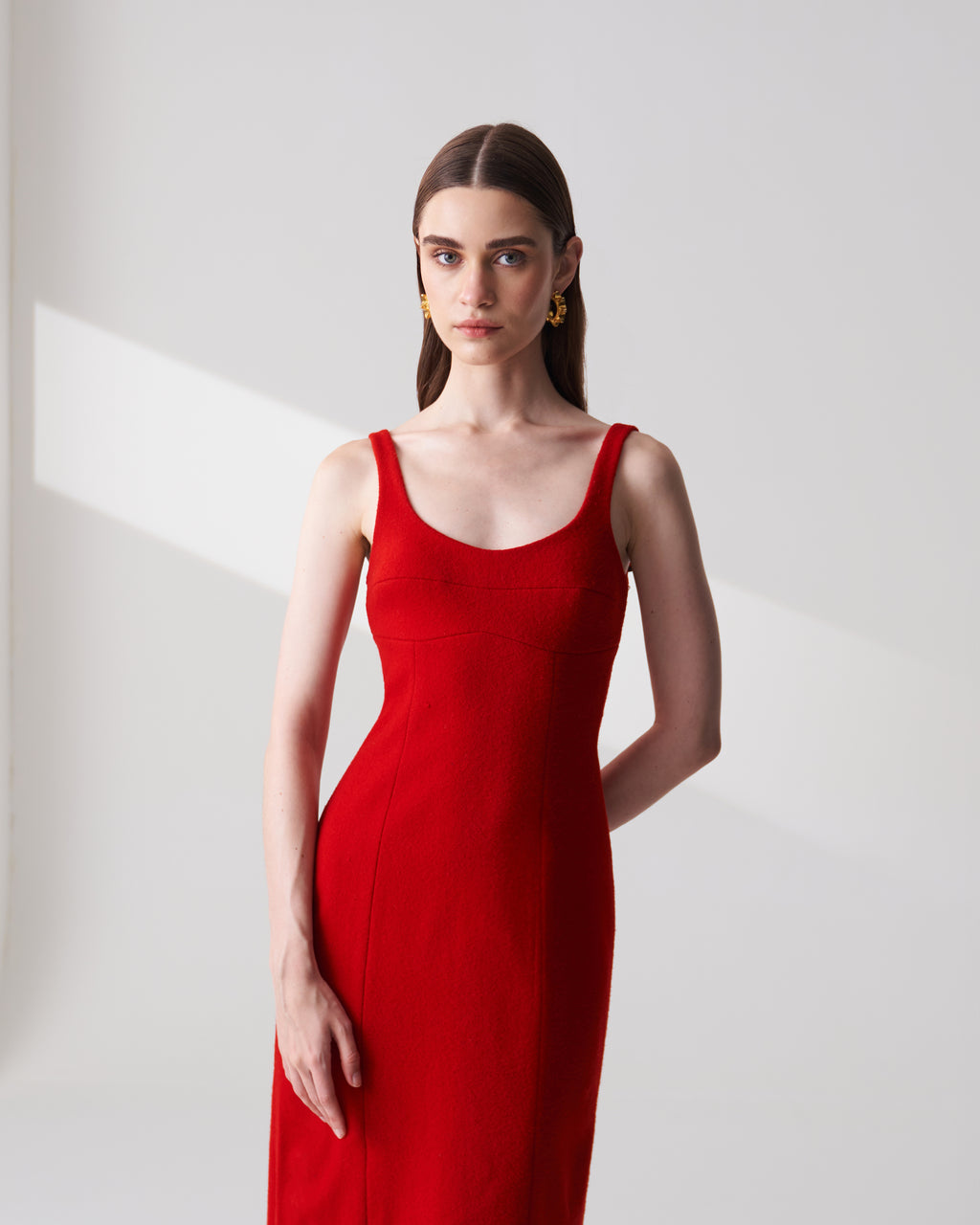 Red Wool Dress