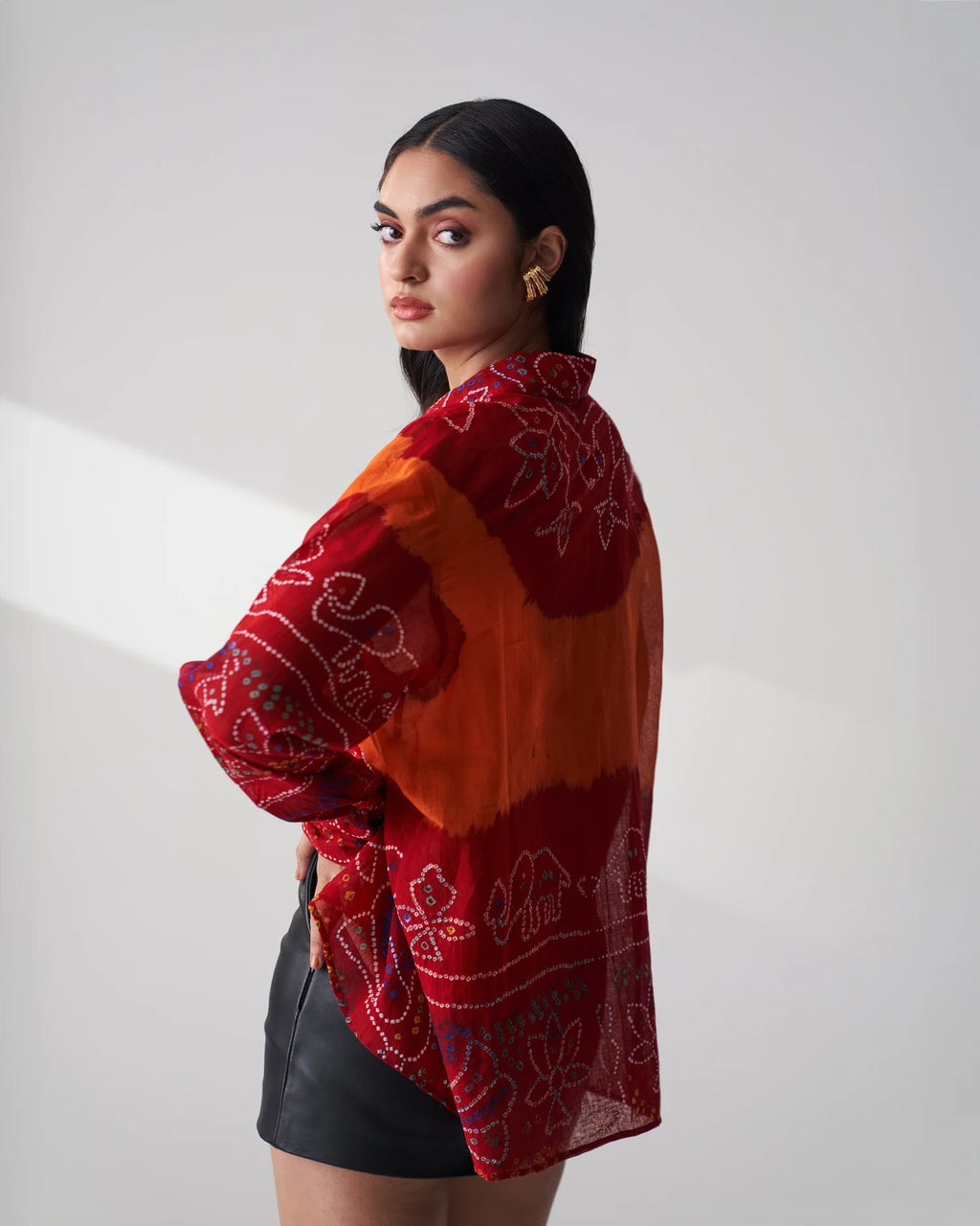 Upcycled Odhni Cotton Shirt