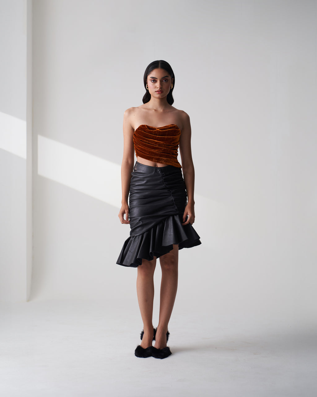 Brown Velvet Corset