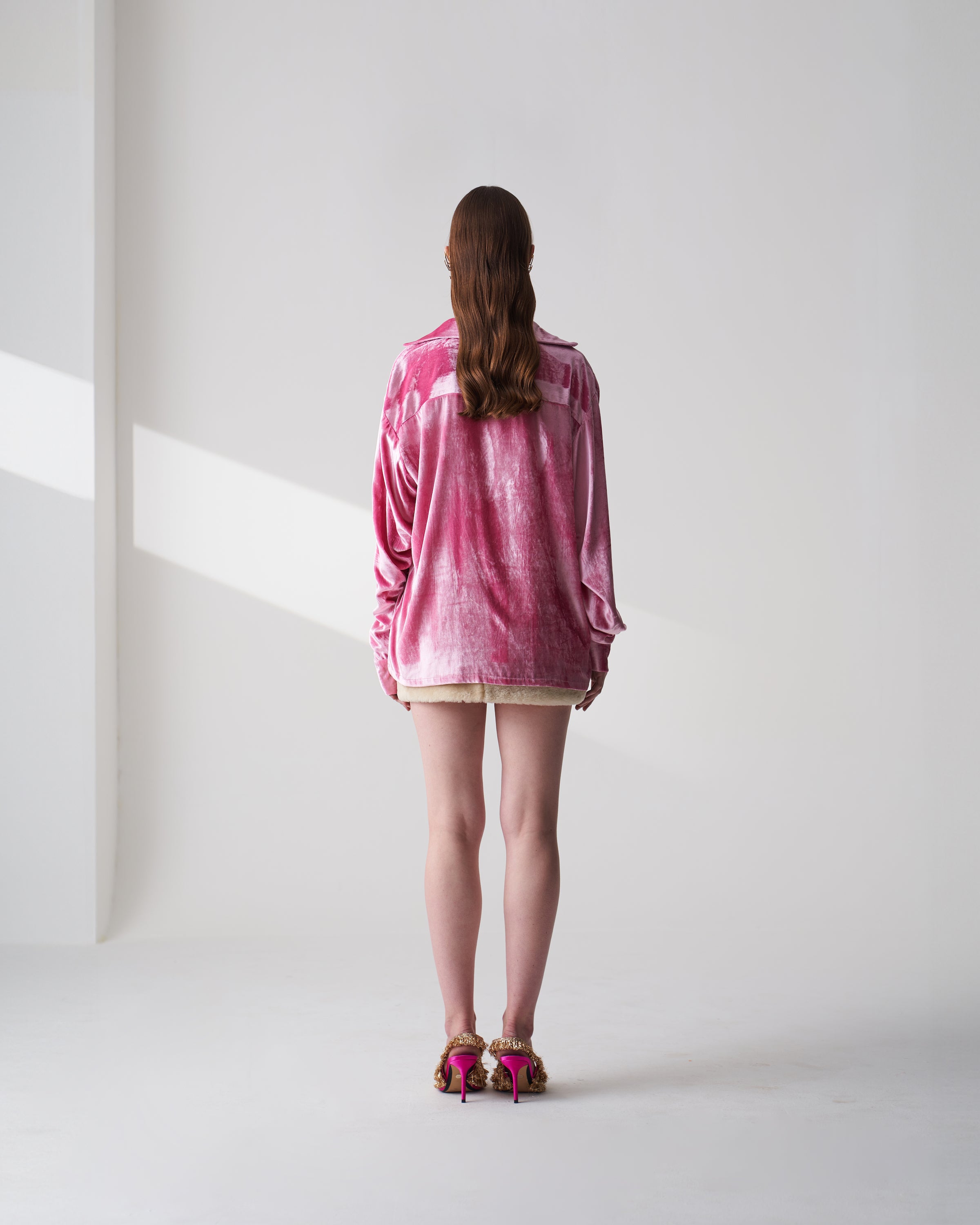 Pink Velvet Shirt