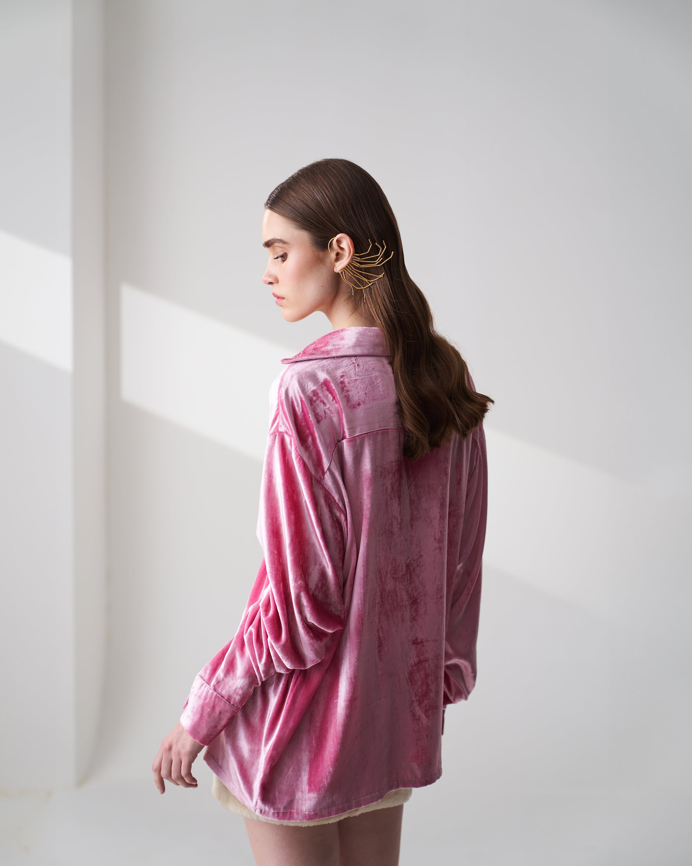 Pink Velvet Shirt