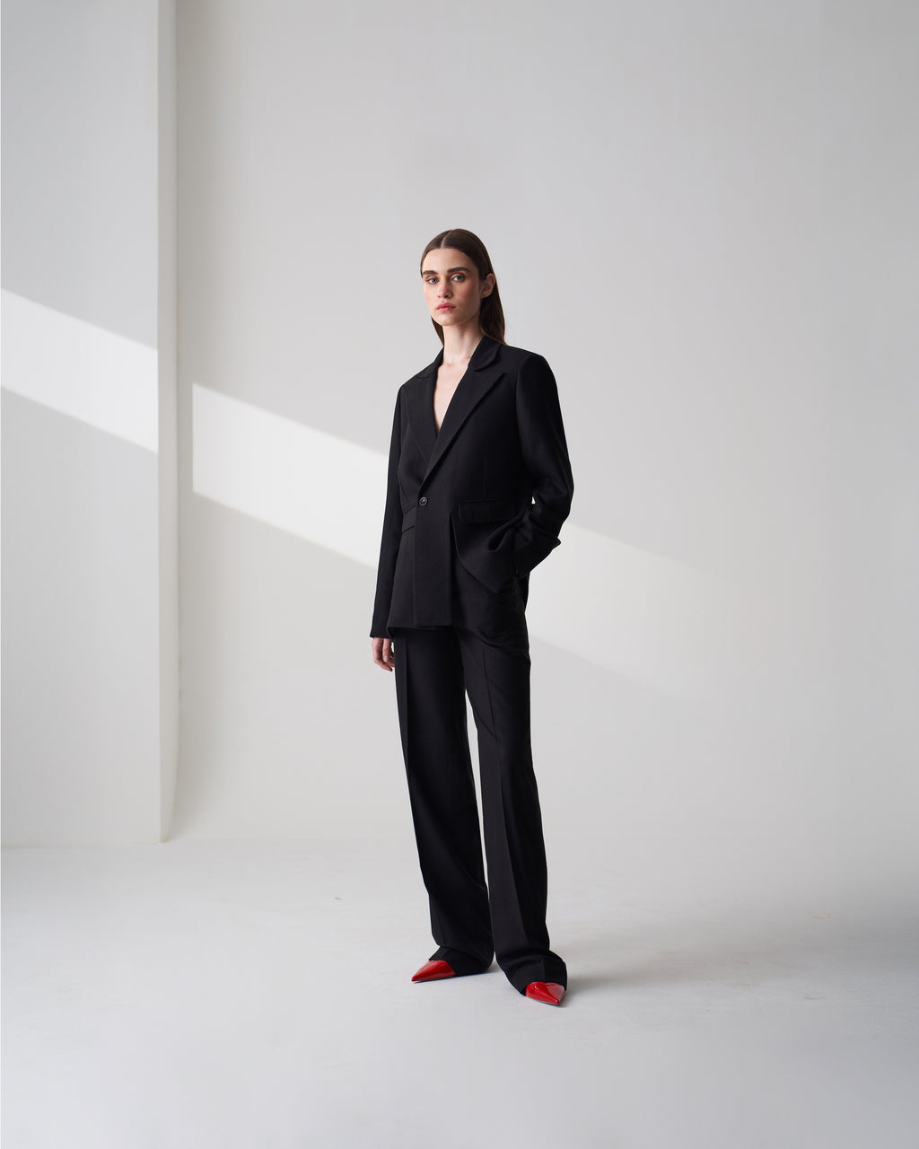 Black Wool Blend Jacket