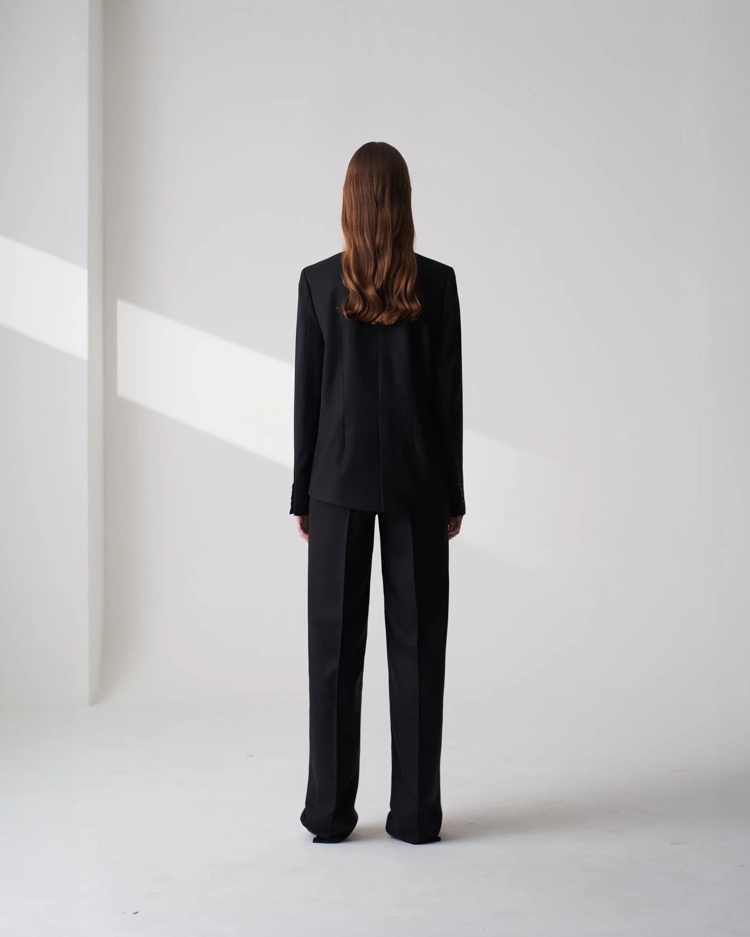 Wool Blend Twill Trousers