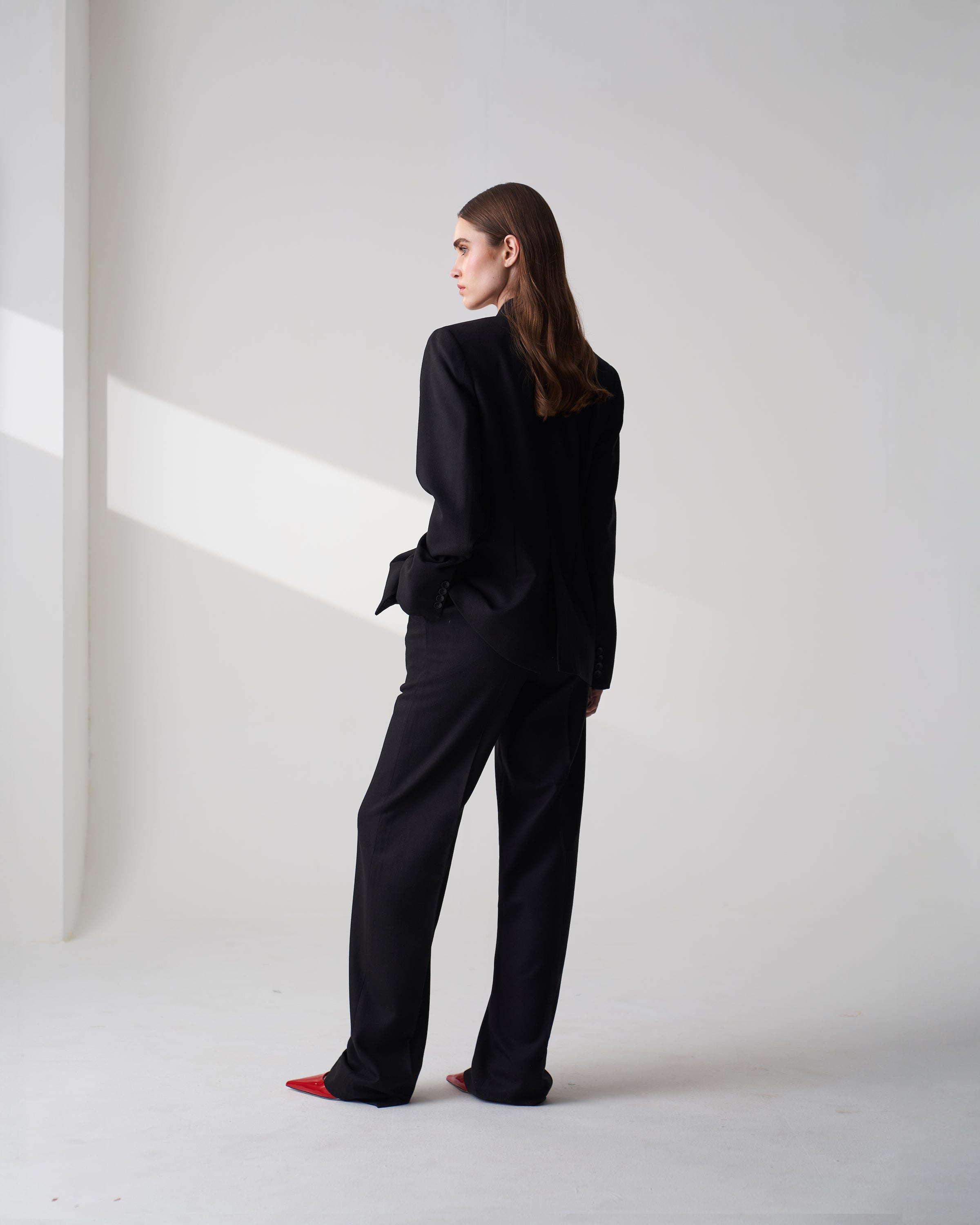 Black Wool Blend Jacket